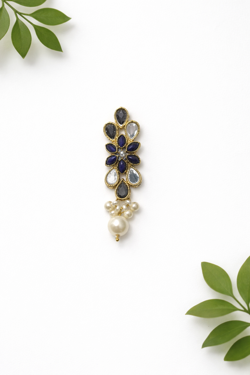 Modern Kundan Button - ( B008 )