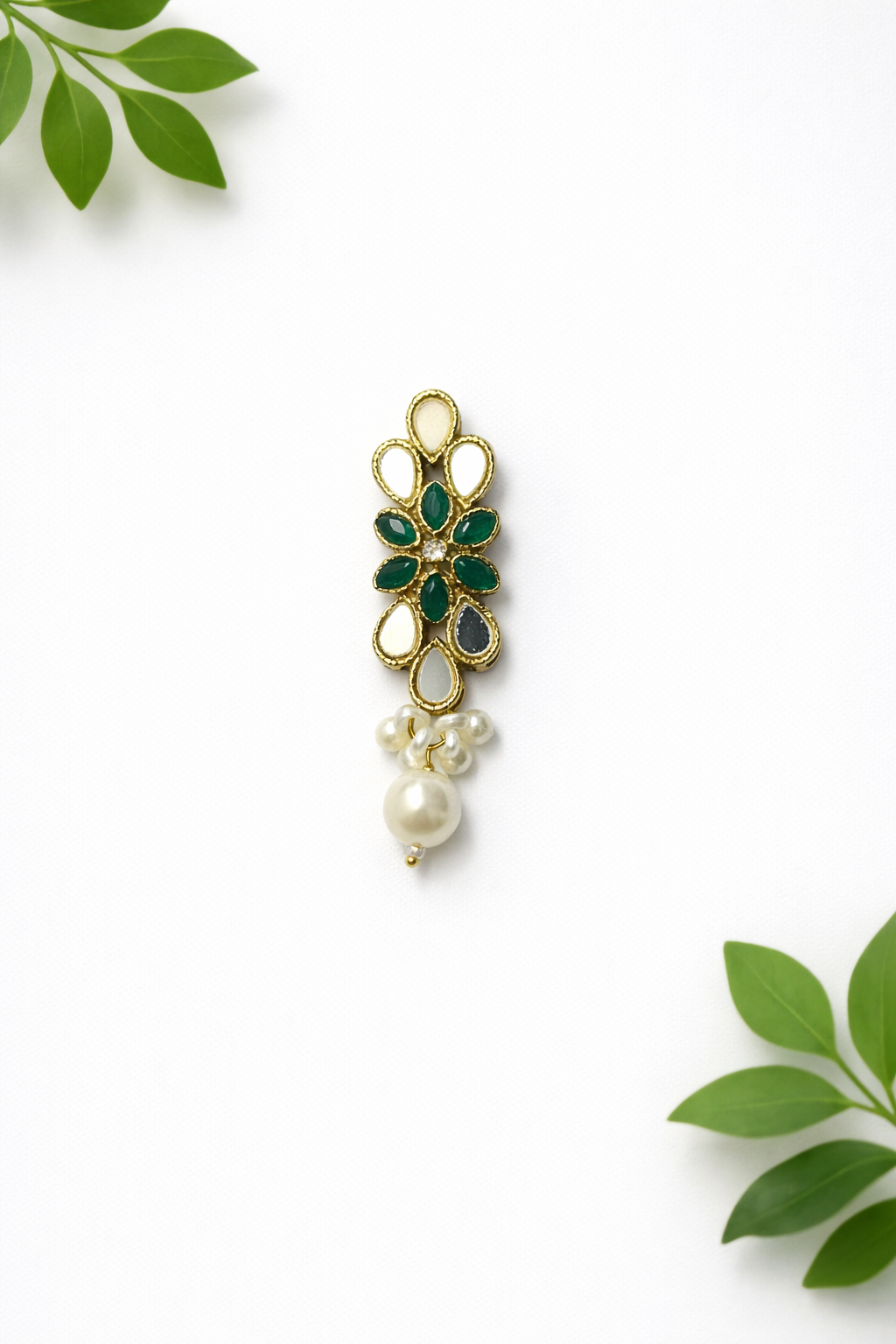 Modern Kundan Button - ( B008 )