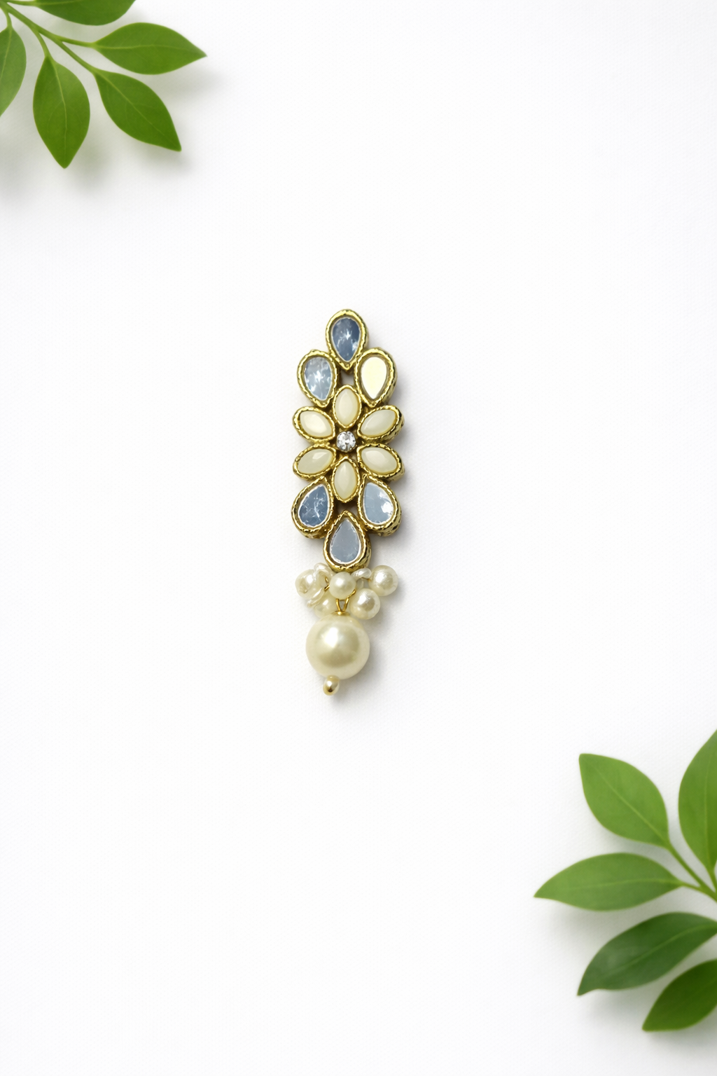 Modern Kundan Button - ( B008 )