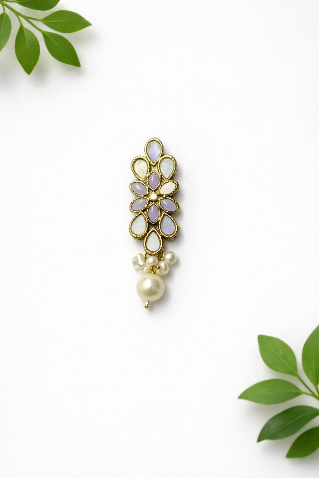 Modern Kundan Button - ( B008 )