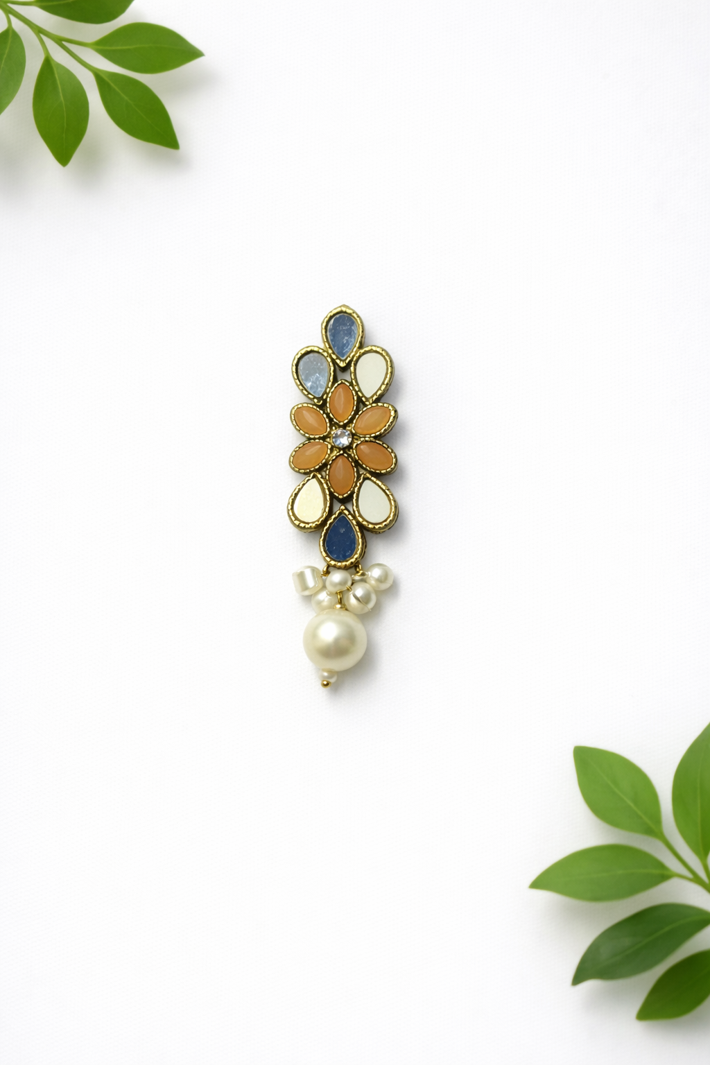 Modern Kundan Button - ( B008 )