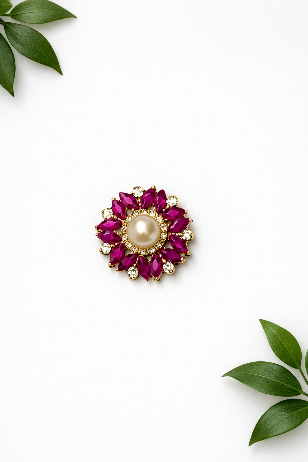Modern Fancy + Pearl Button - ( B009 )