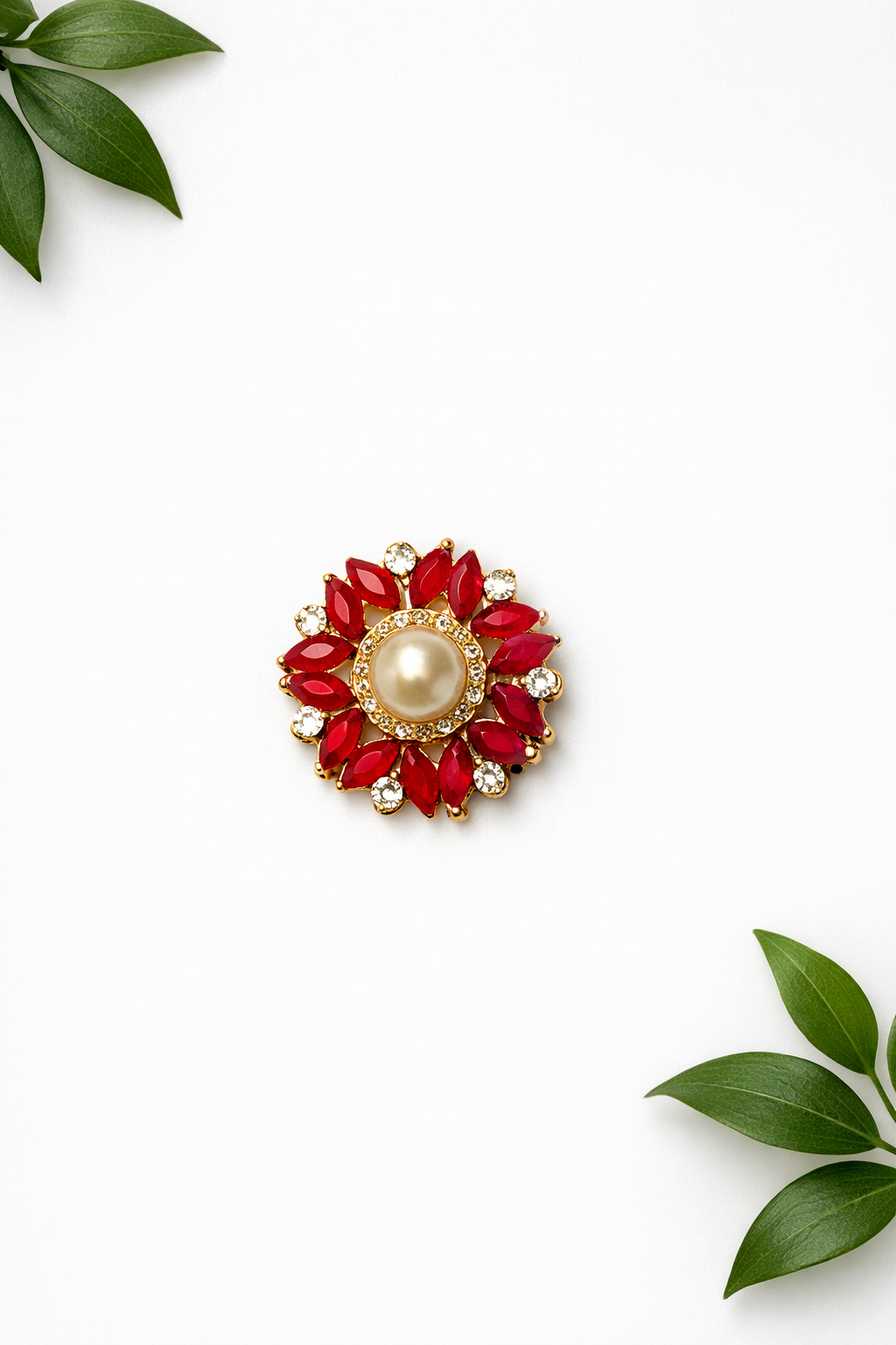 Modern Fancy + Pearl Button - ( B009 )