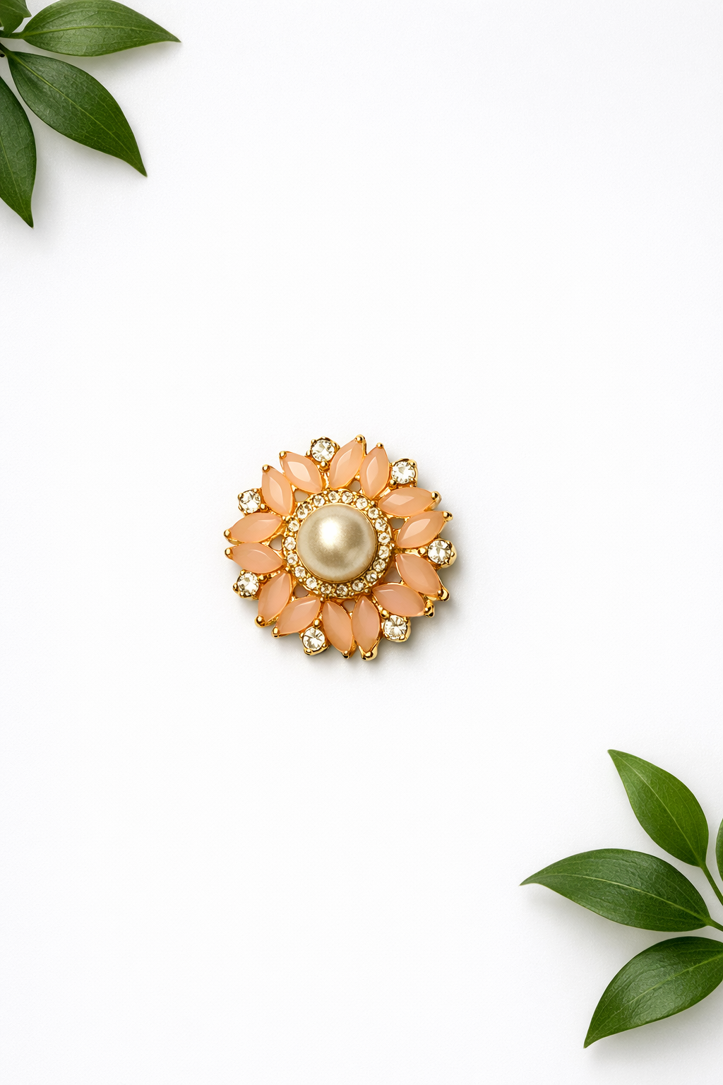 Modern Fancy + Pearl Button - ( B009 )