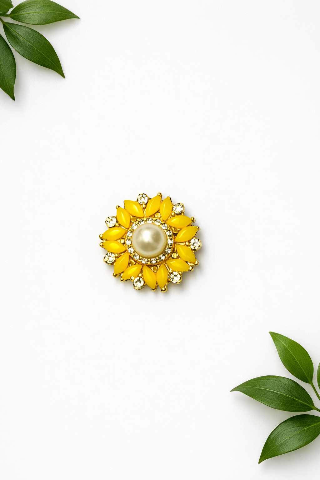 Modern Fancy + Pearl Button - ( B009 )