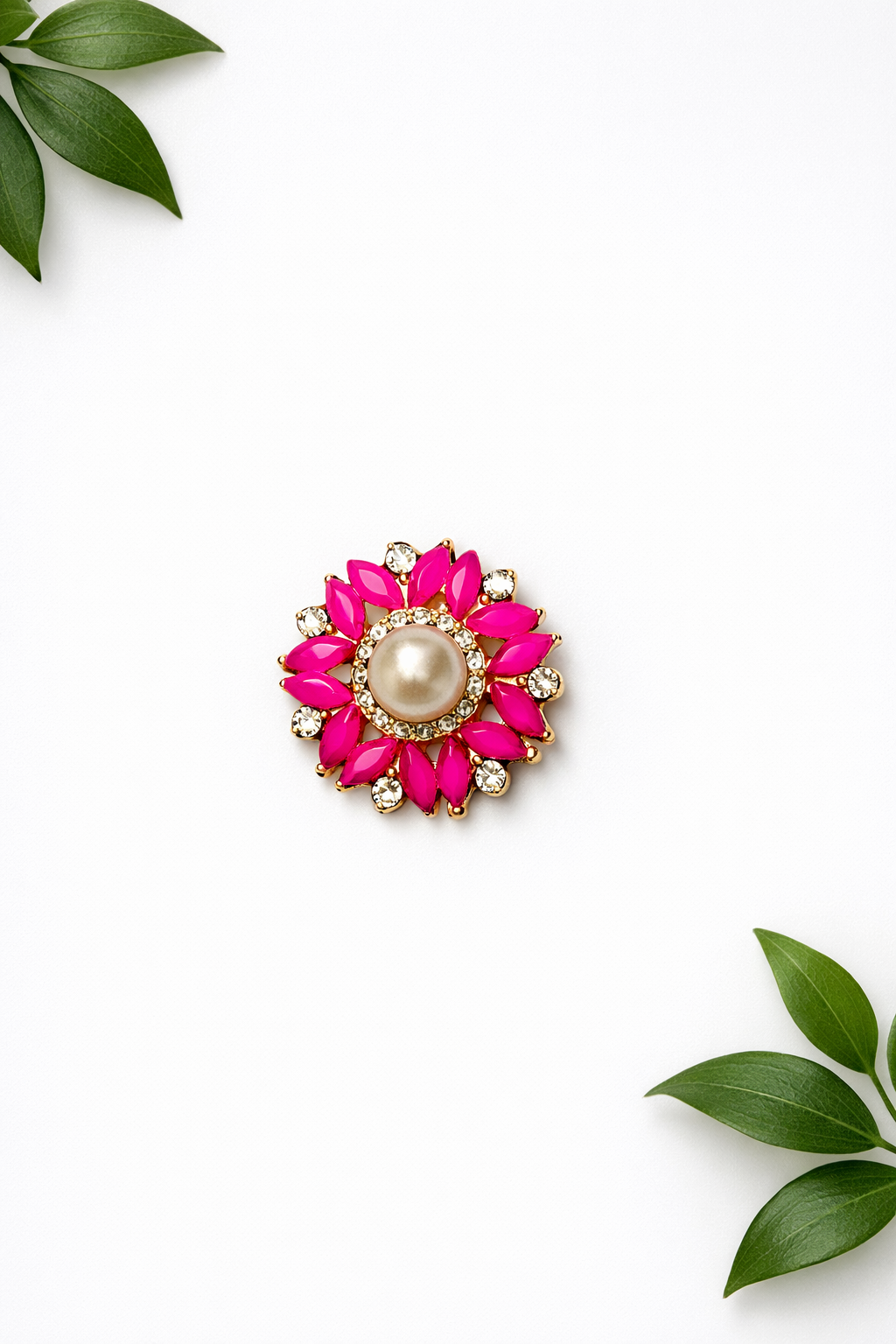 Modern Fancy + Pearl Button - ( B009 )