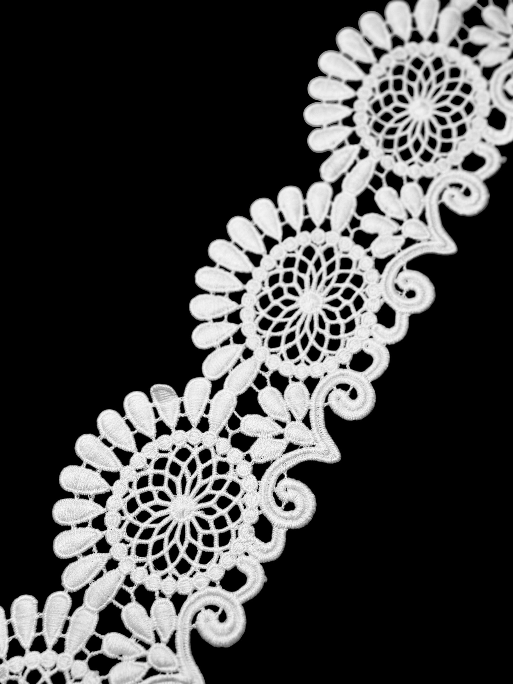 Designer 3D Milky Lace - ( L129 )