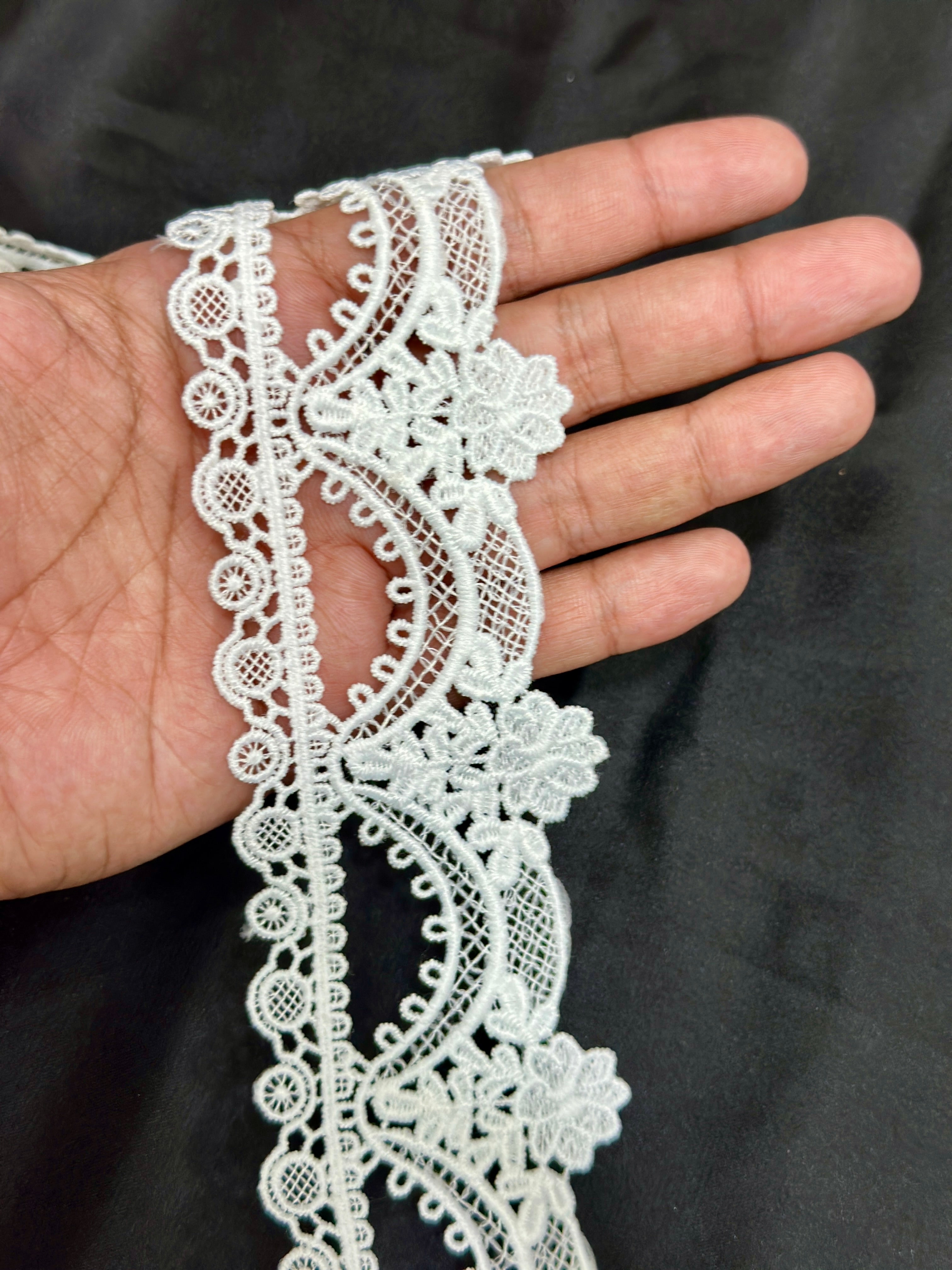Designer 3D Milky Lace - ( L240 )