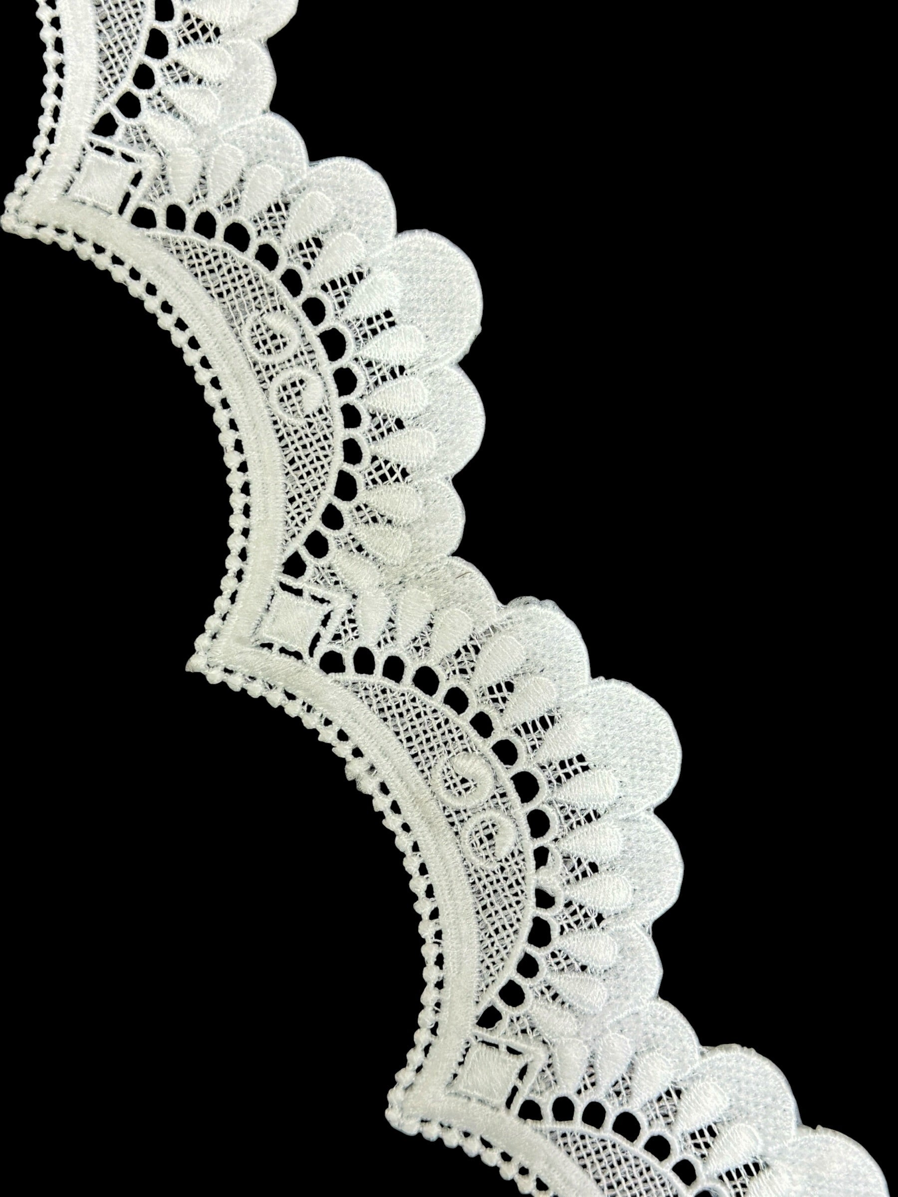 Designer 3D Milky Lace - ( L242 )