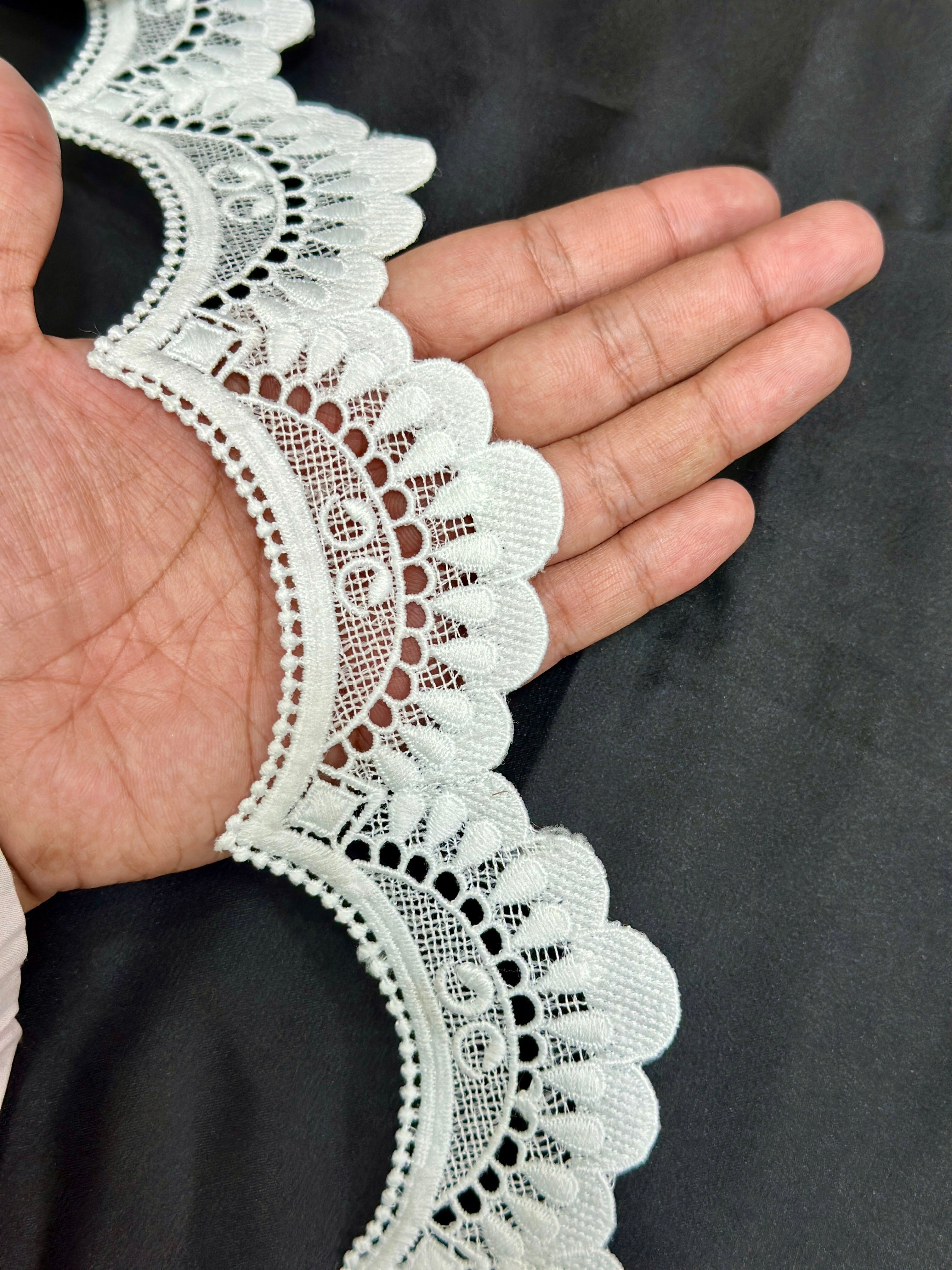 Designer 3D Milky Lace - ( L242 )