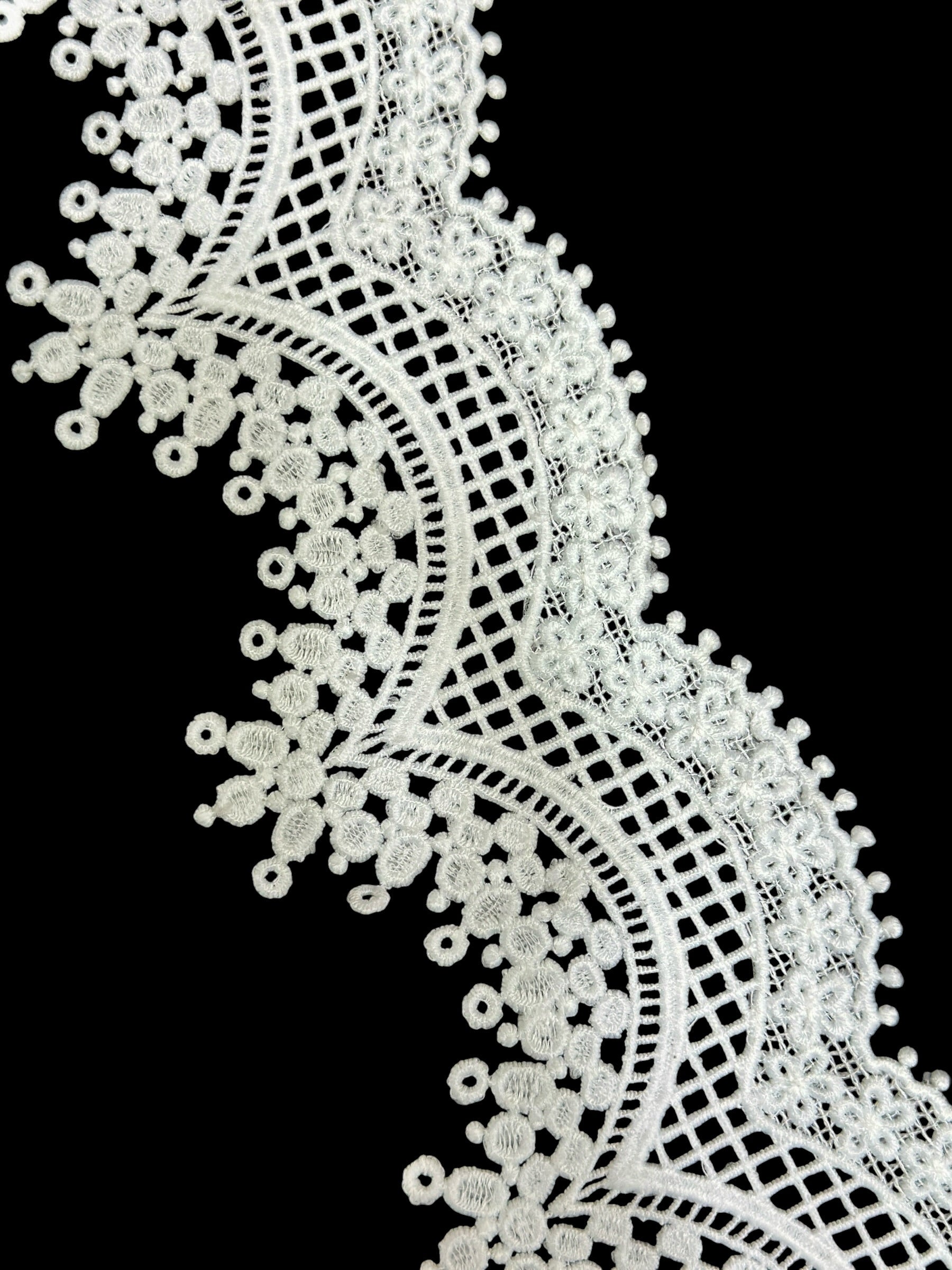 Designer 3D Milky Lace - ( L244 )