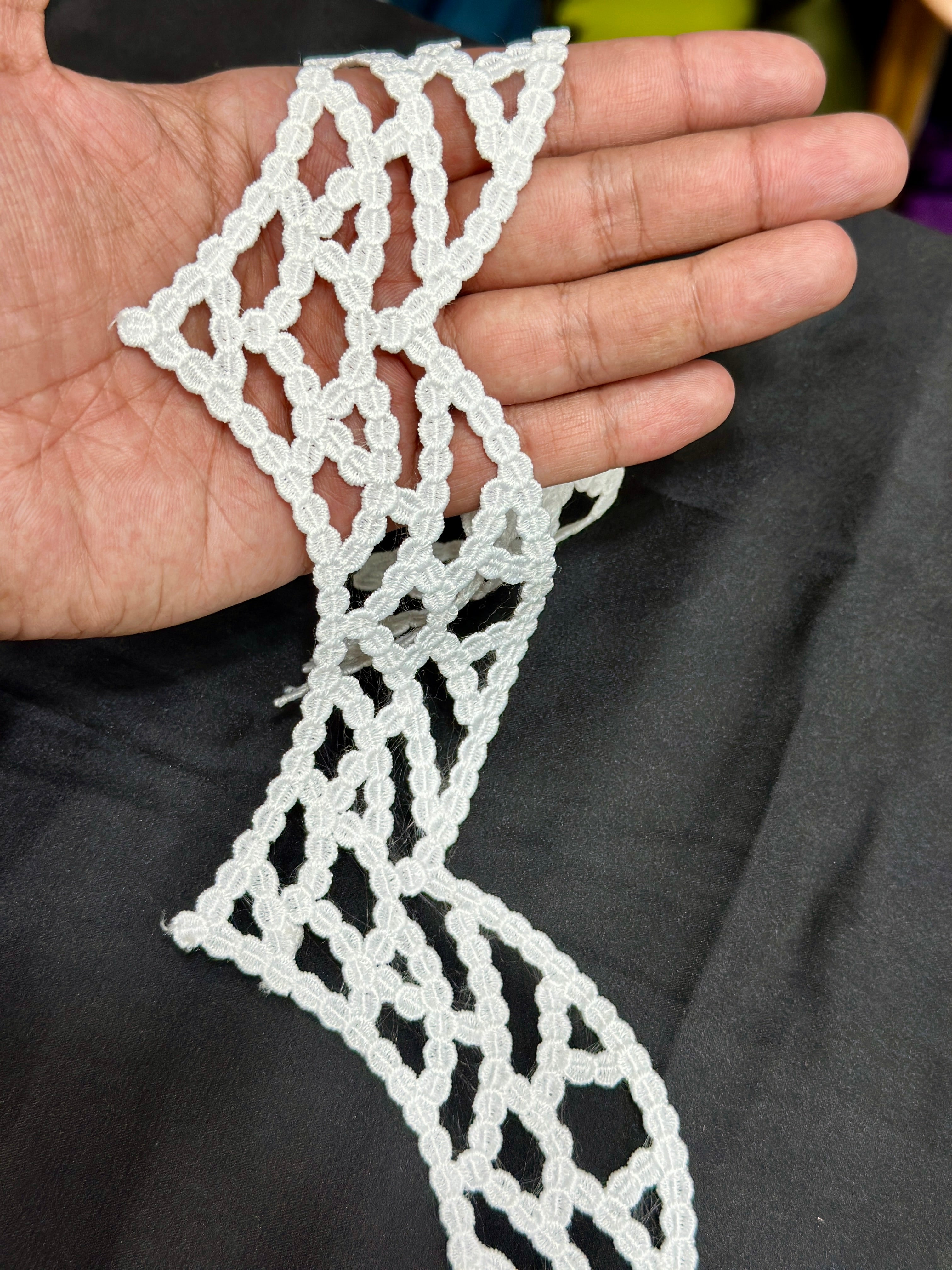 Designer 3D Milky Lace - ( L249 )