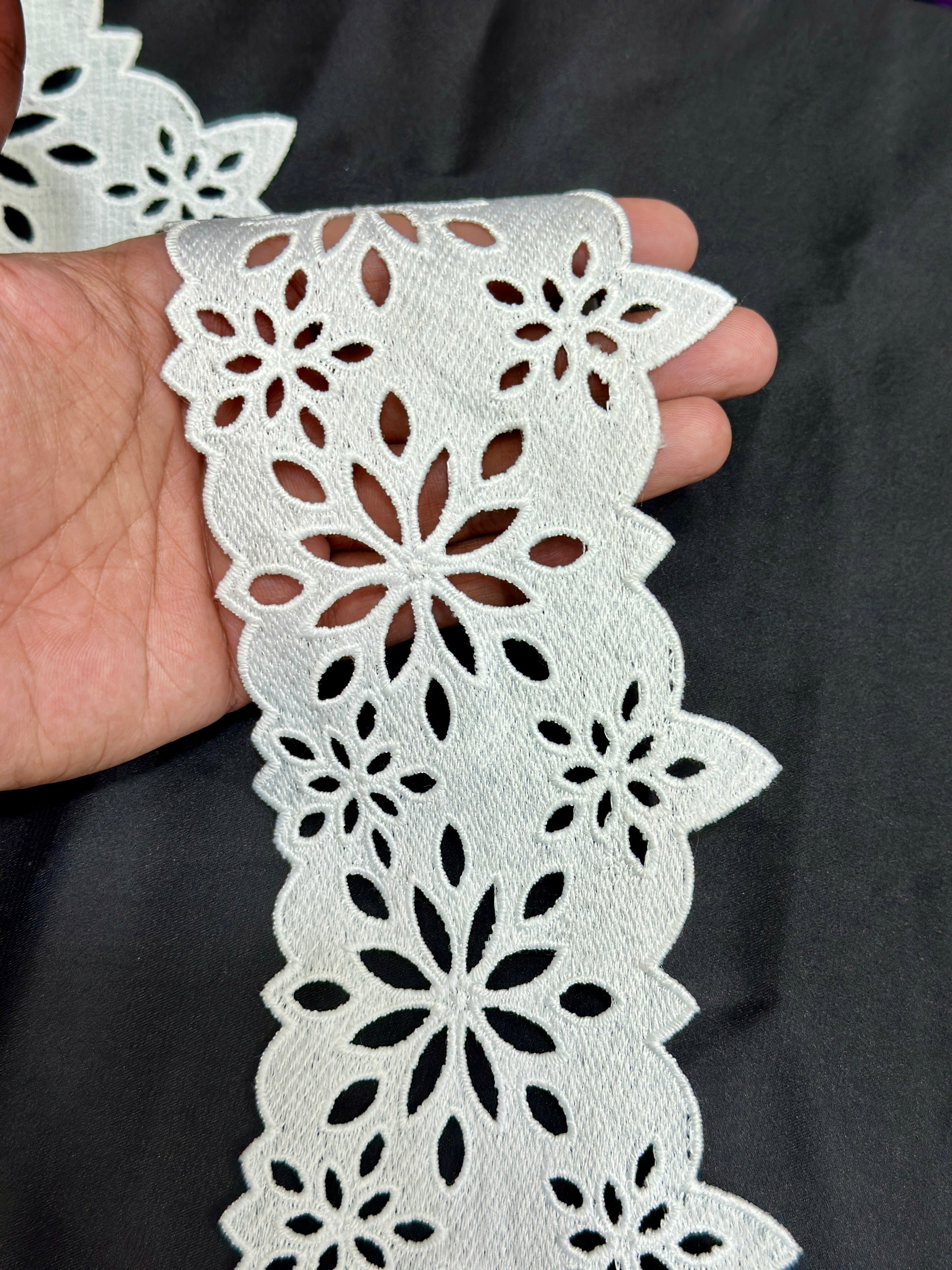 Designer 3D Milky Lace - ( L252 )