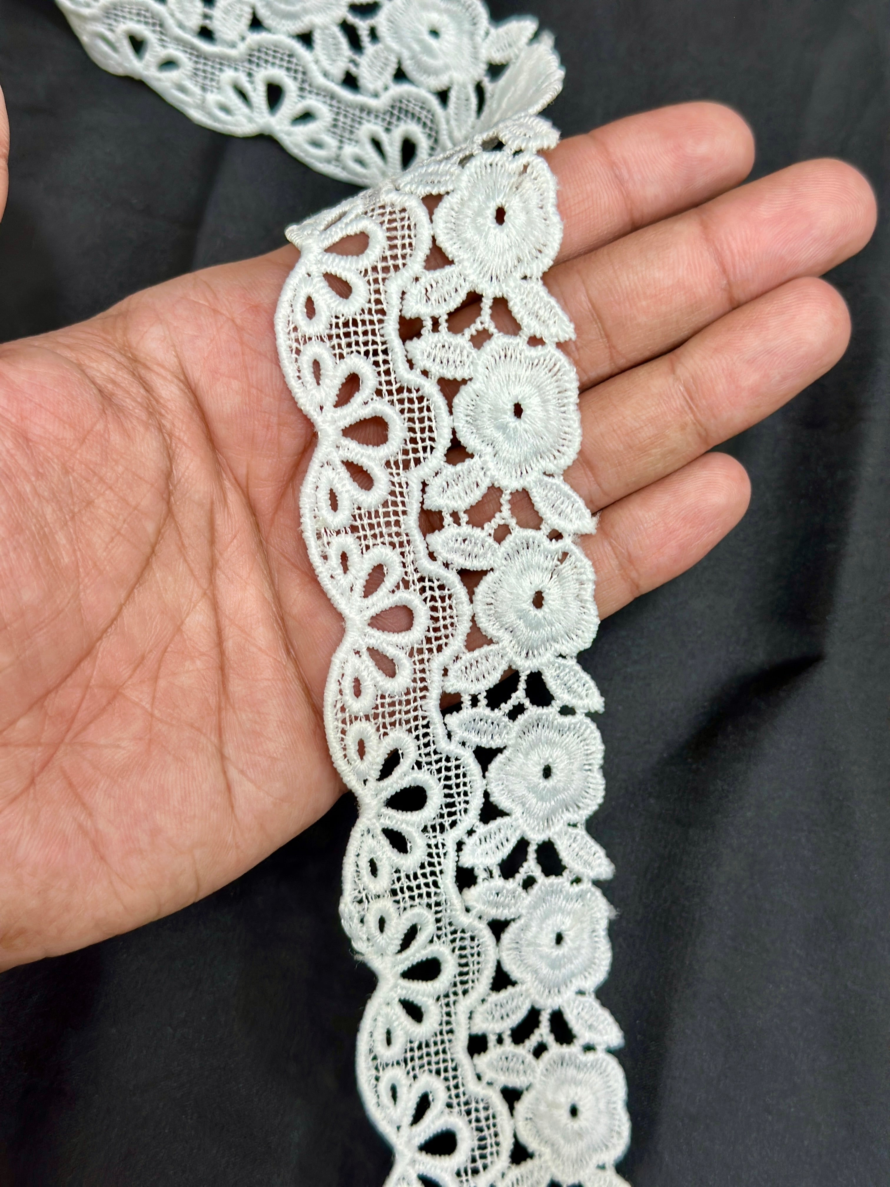 Designer 3D Milky Lace - ( L253 )