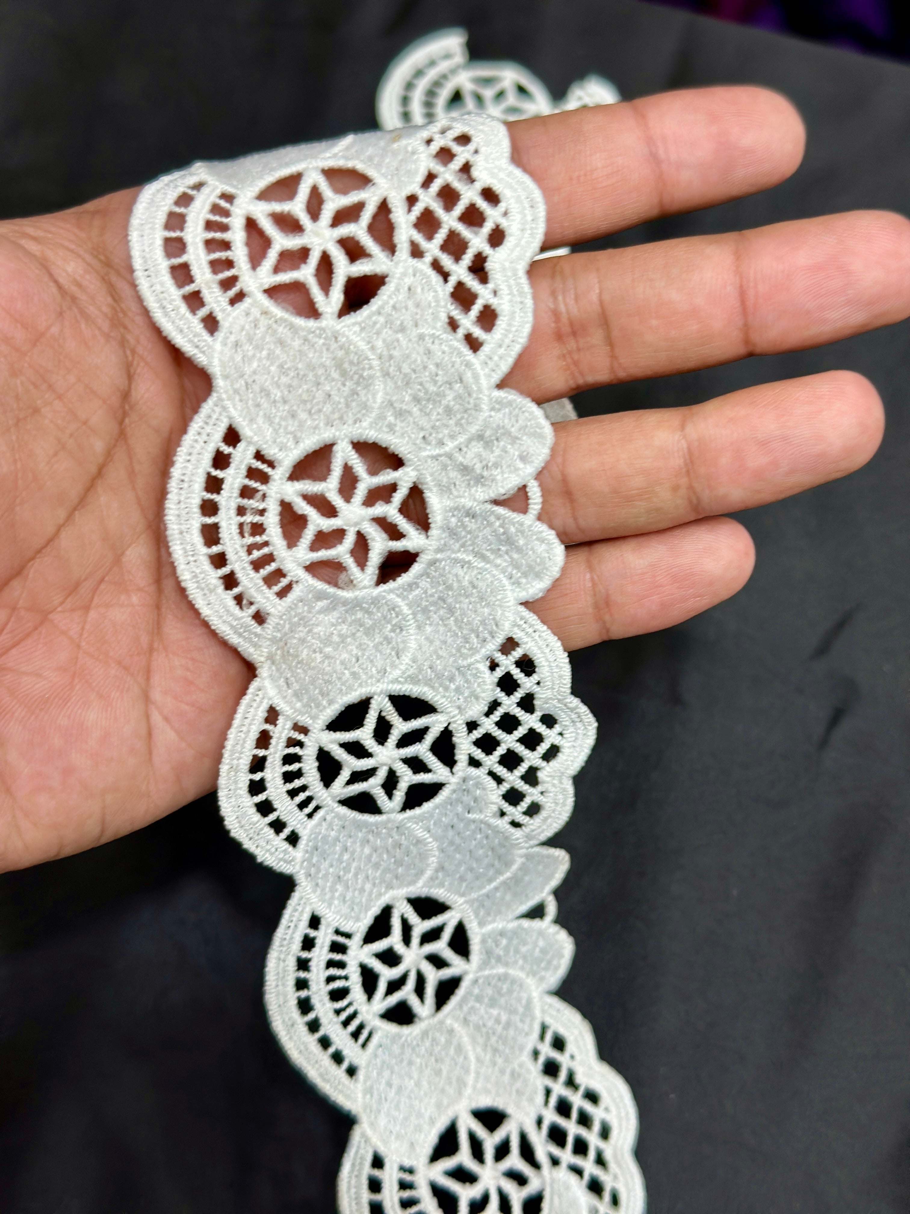Designer 3D Milky Lace - ( L254 )