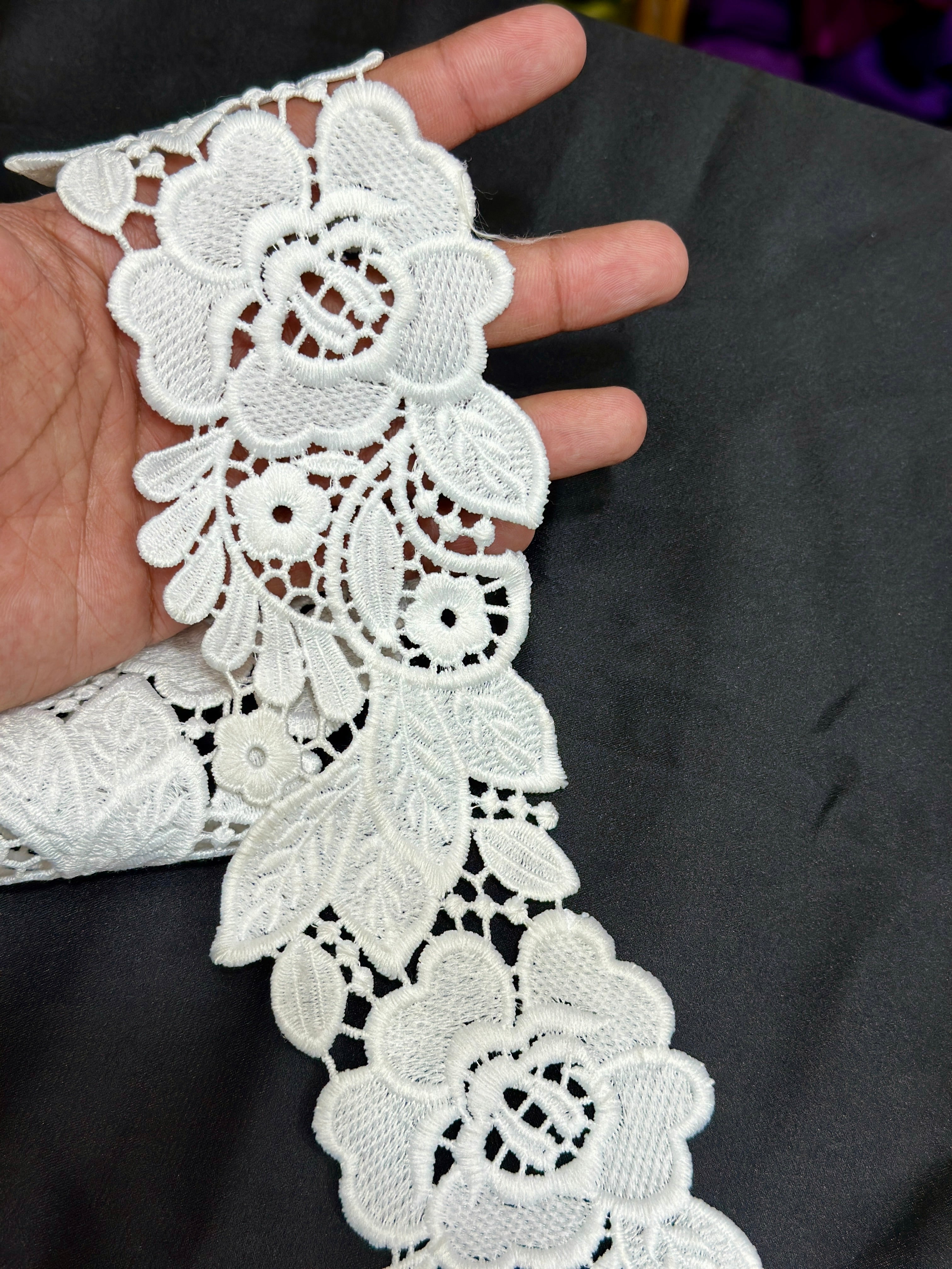 Designer 3D Milky Lace - ( L256 )