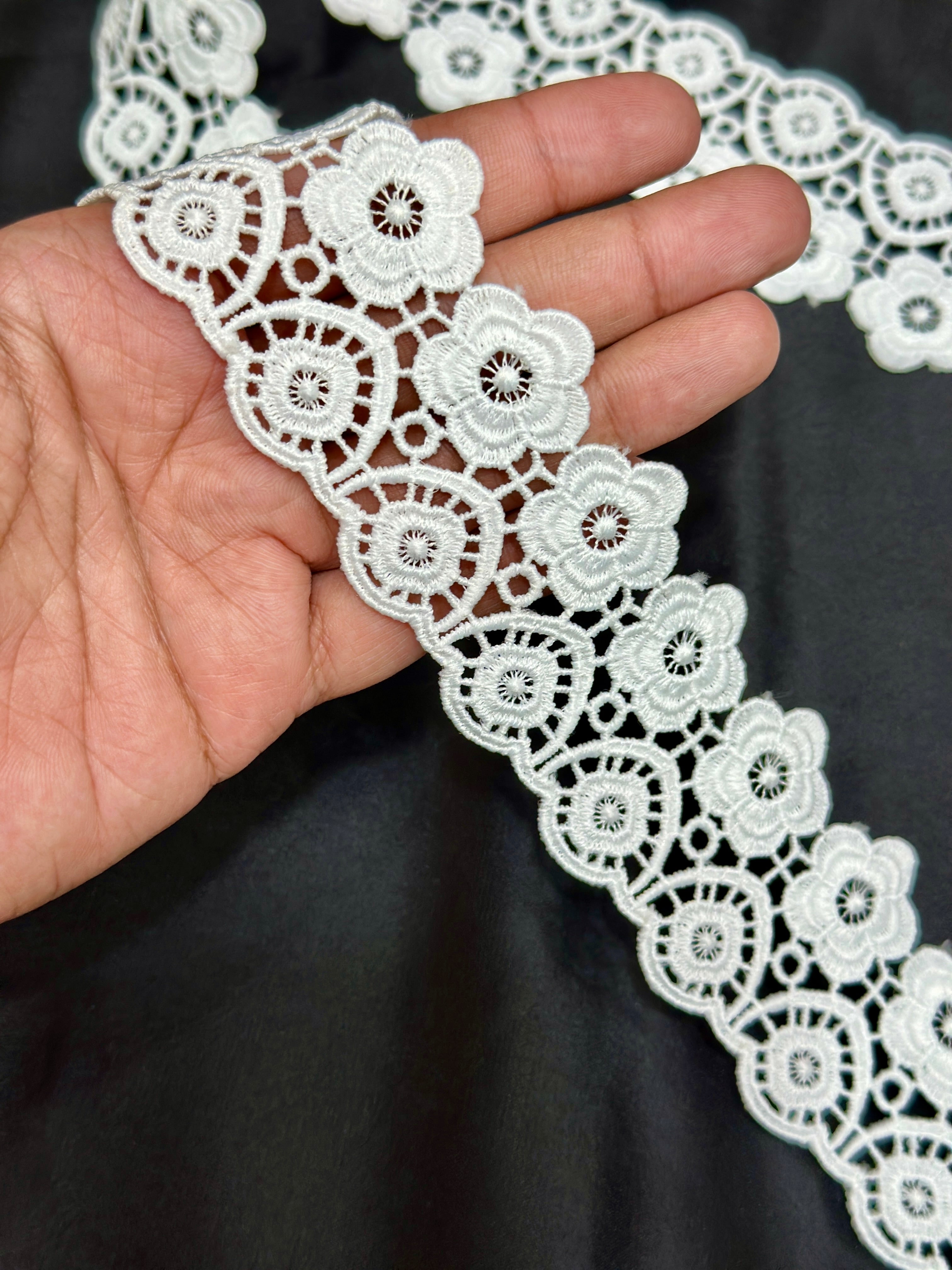 Designer 3D Milky Lace - ( L258 )