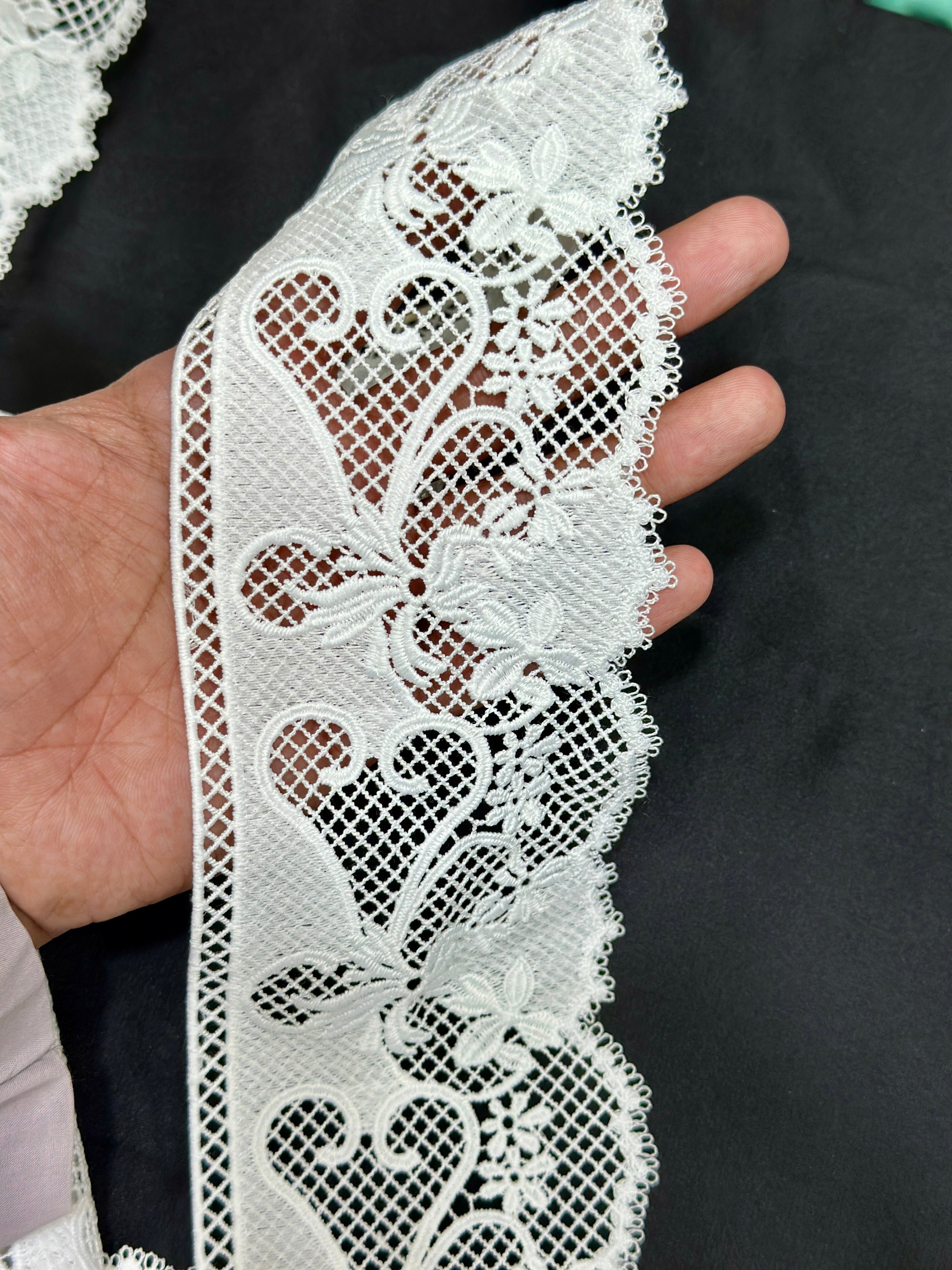 Designer 3D Milky Lace - ( L262 )