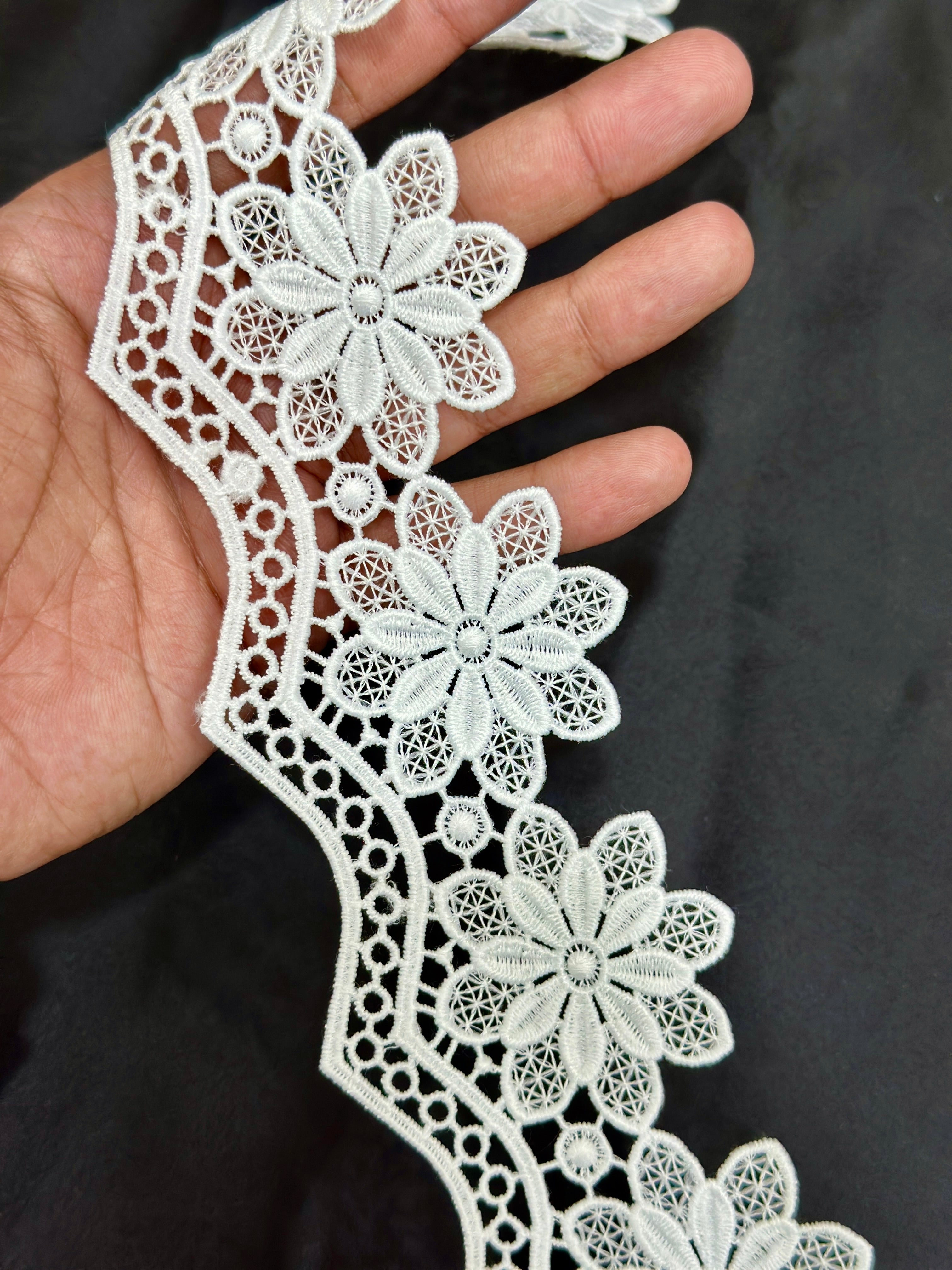 Designer 3D Milky Lace - ( L264 )