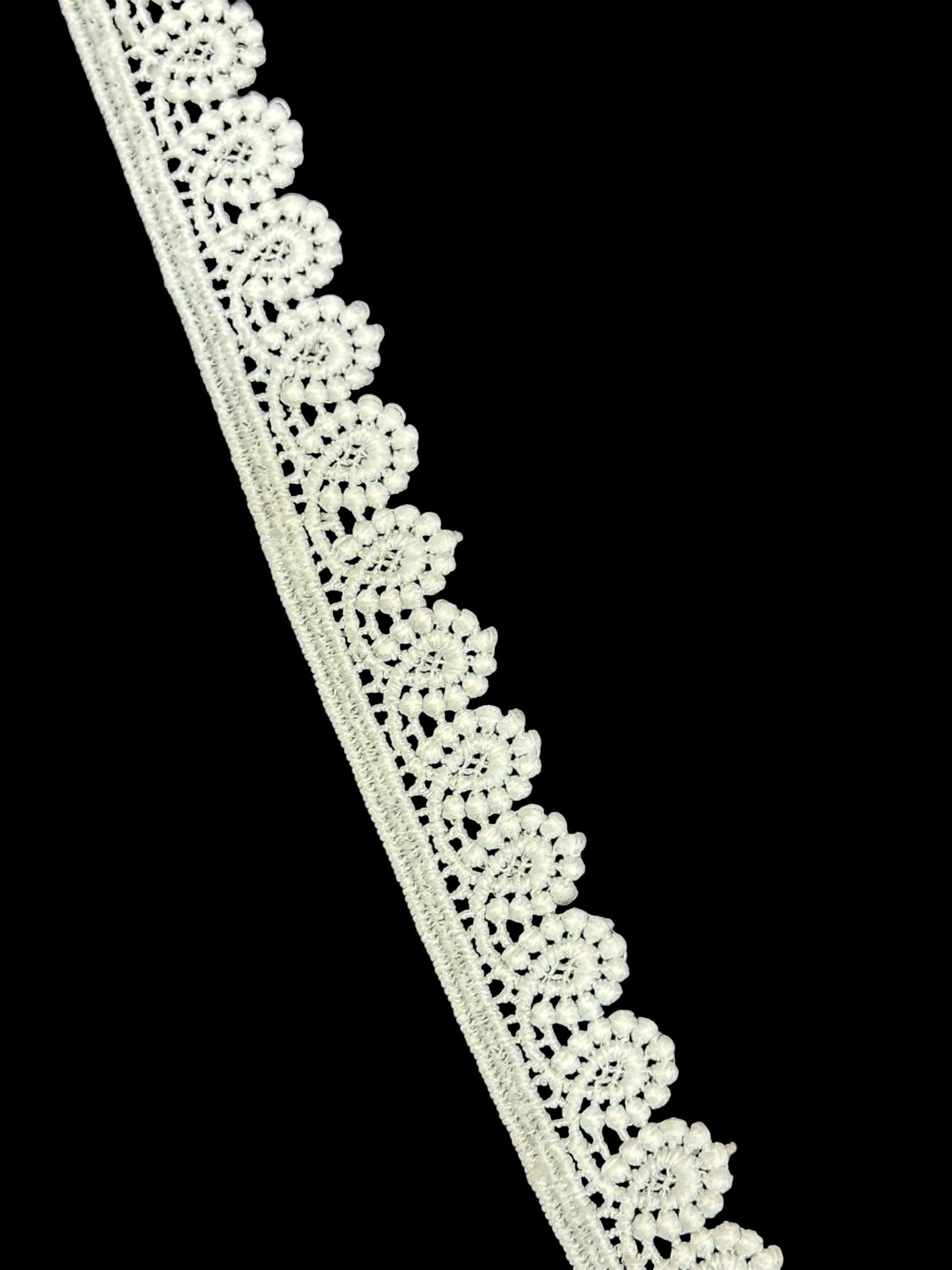 Milky Lace / Dupatta Size - ( L289 )