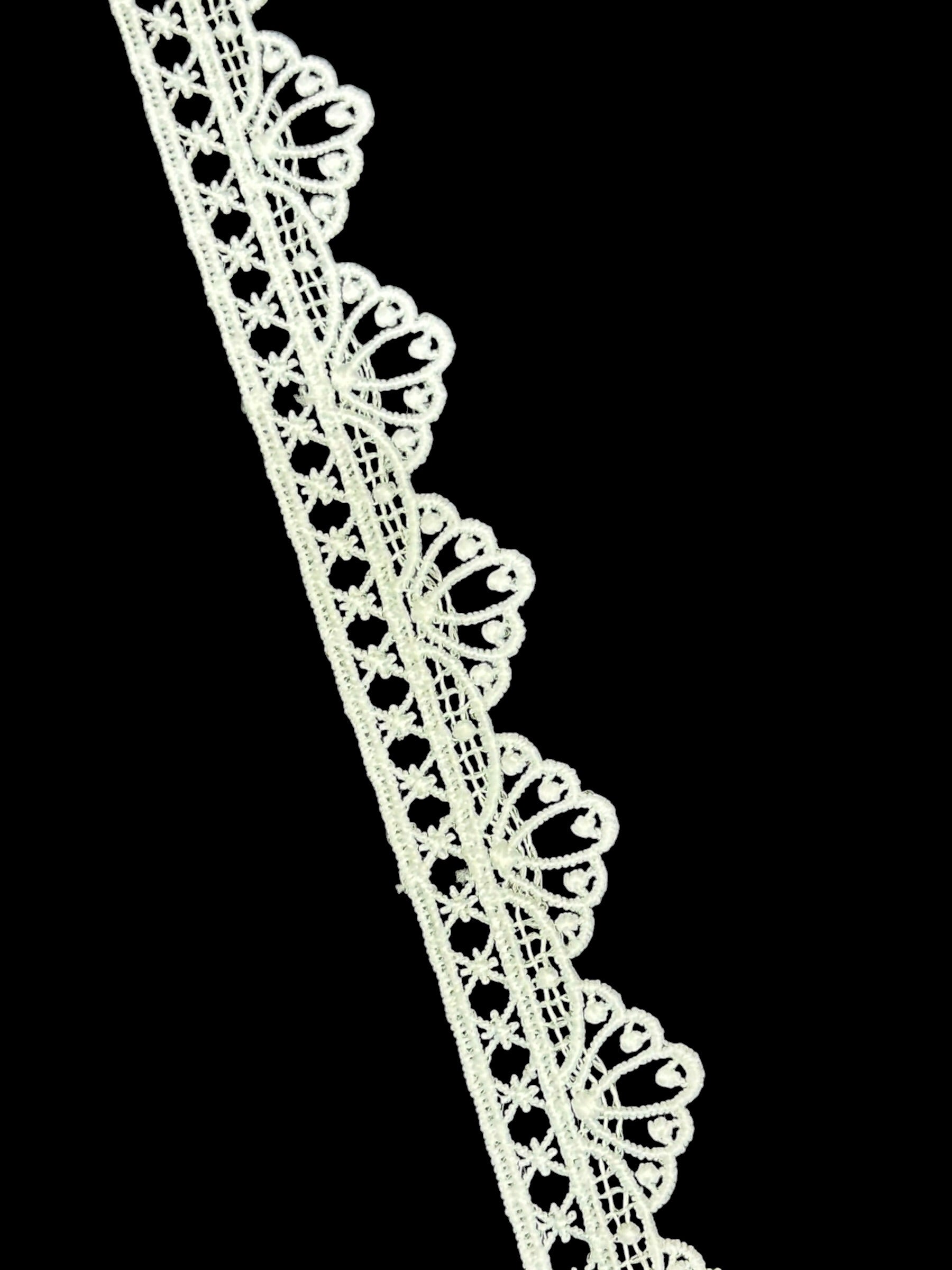Milky Lace / Dupatta Size - ( L291 )