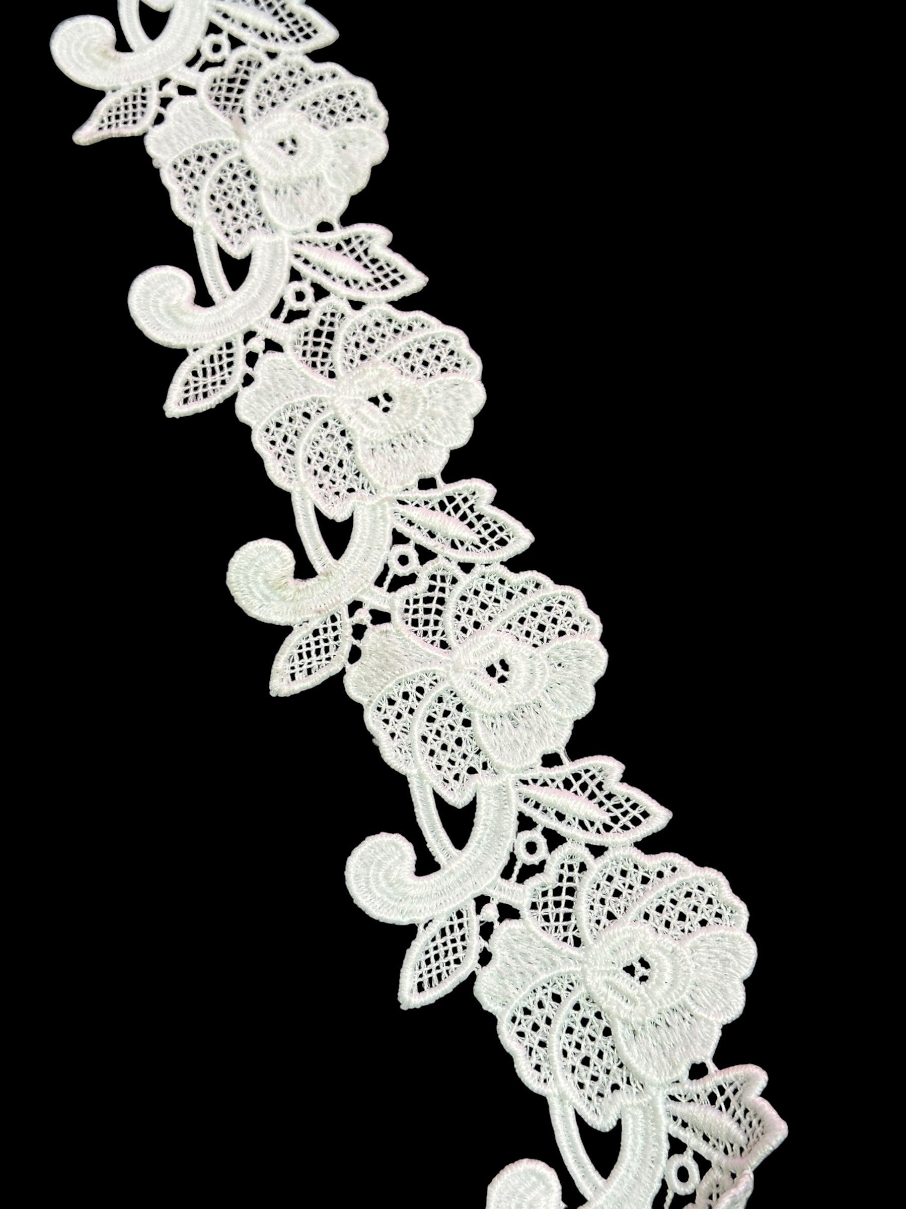 Designer 3D Milky Lace - ( L353 )