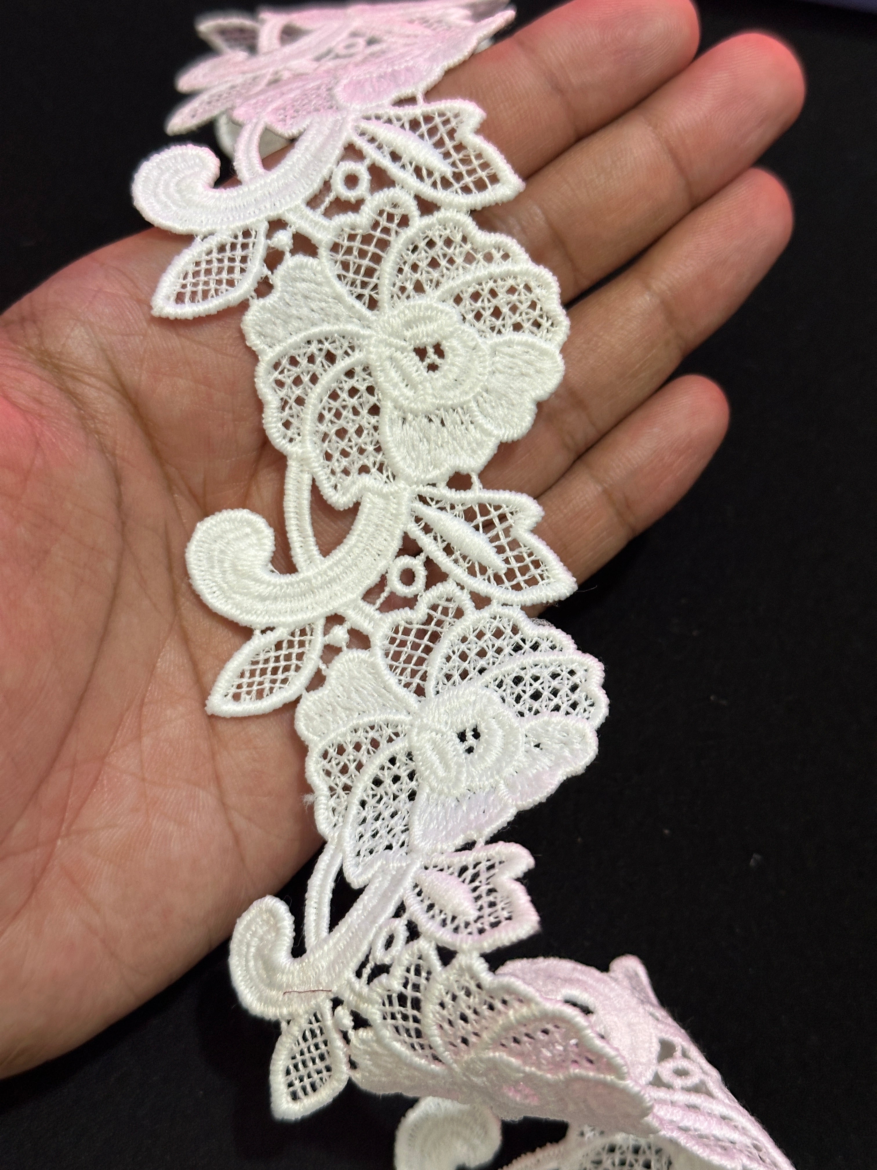Designer 3D Milky Lace - ( L353 )