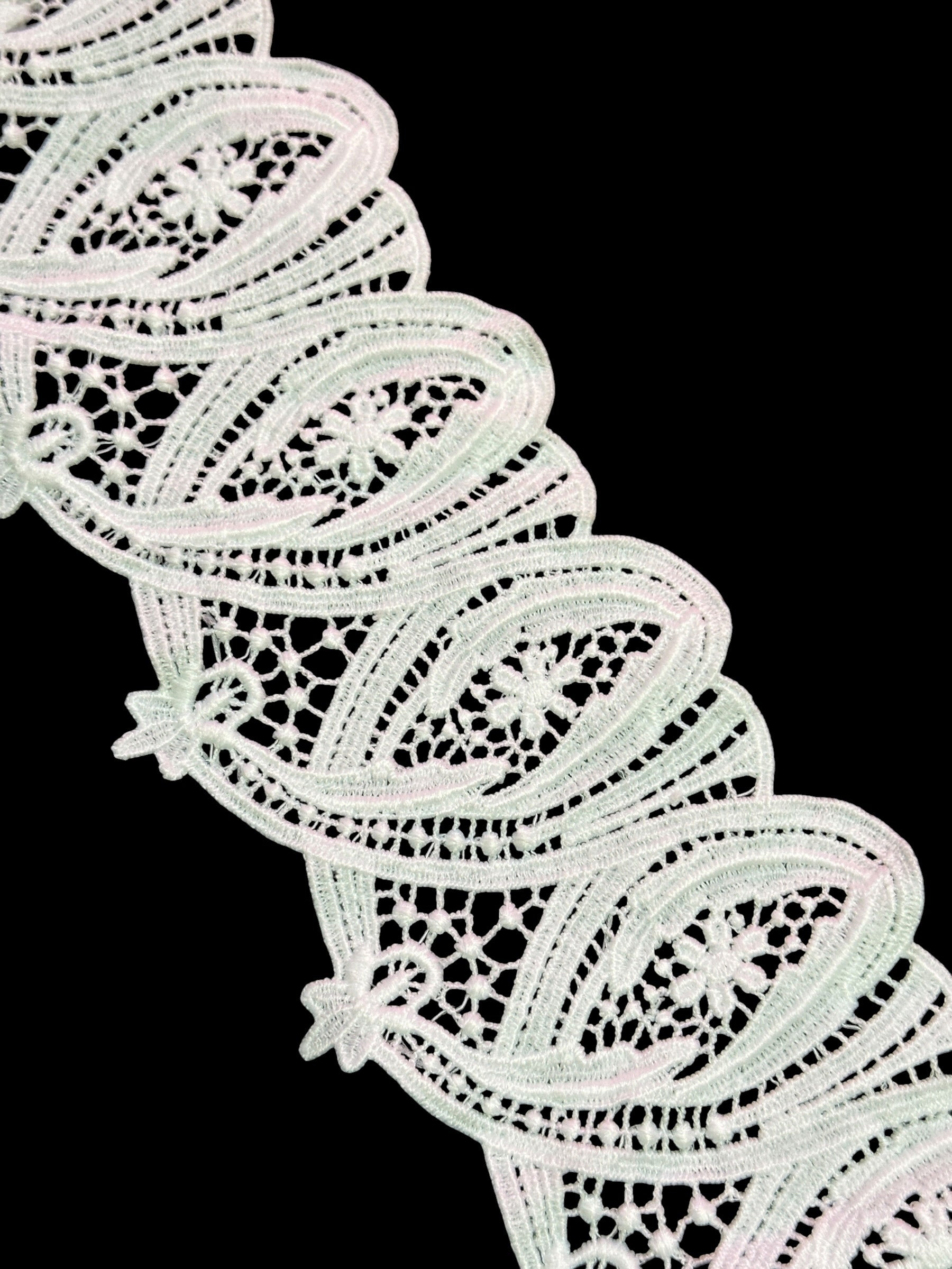 Designer 3D Milky Lace - ( L355 )