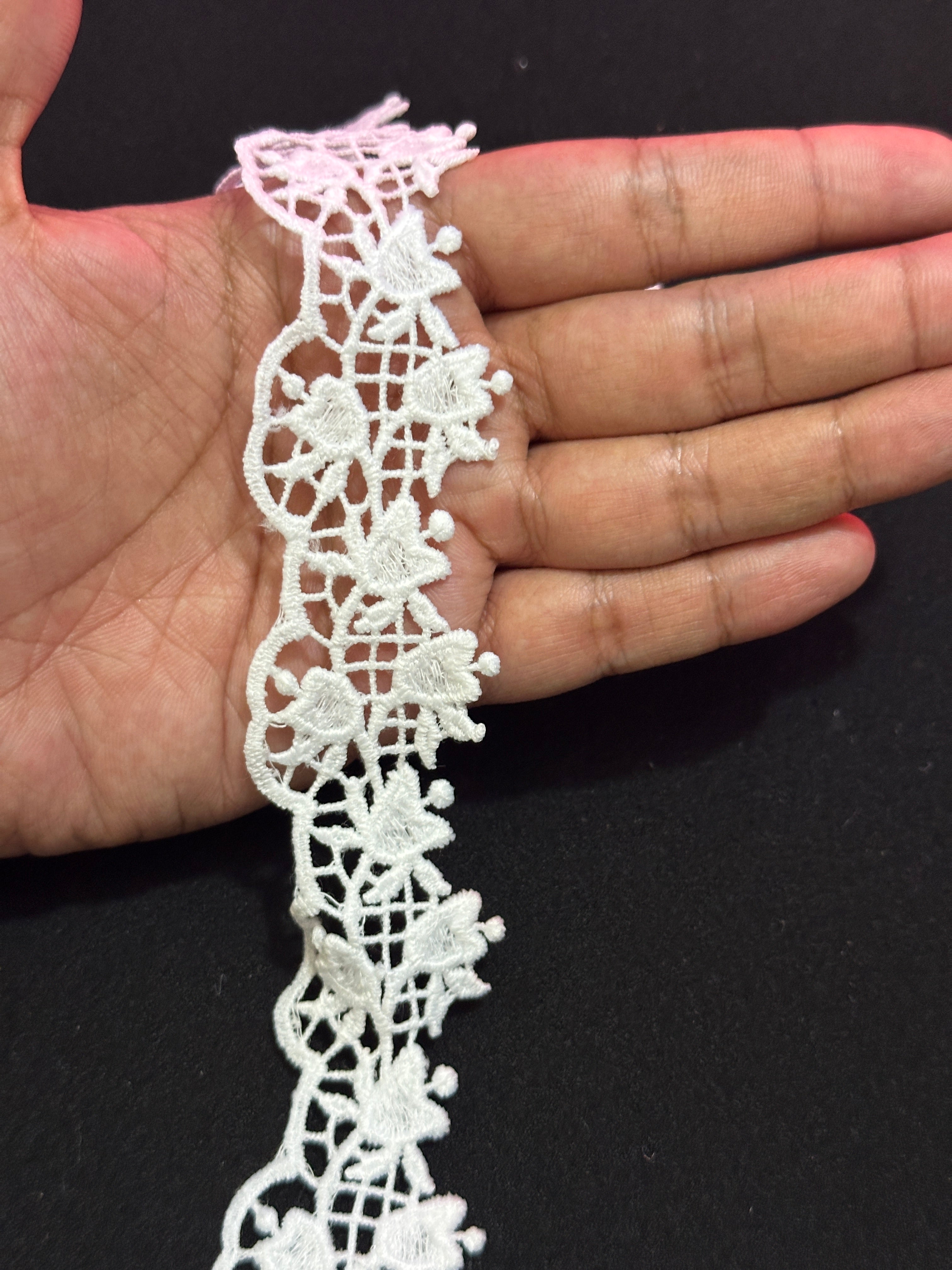 Designer 3D Milky Lace - ( L359 )