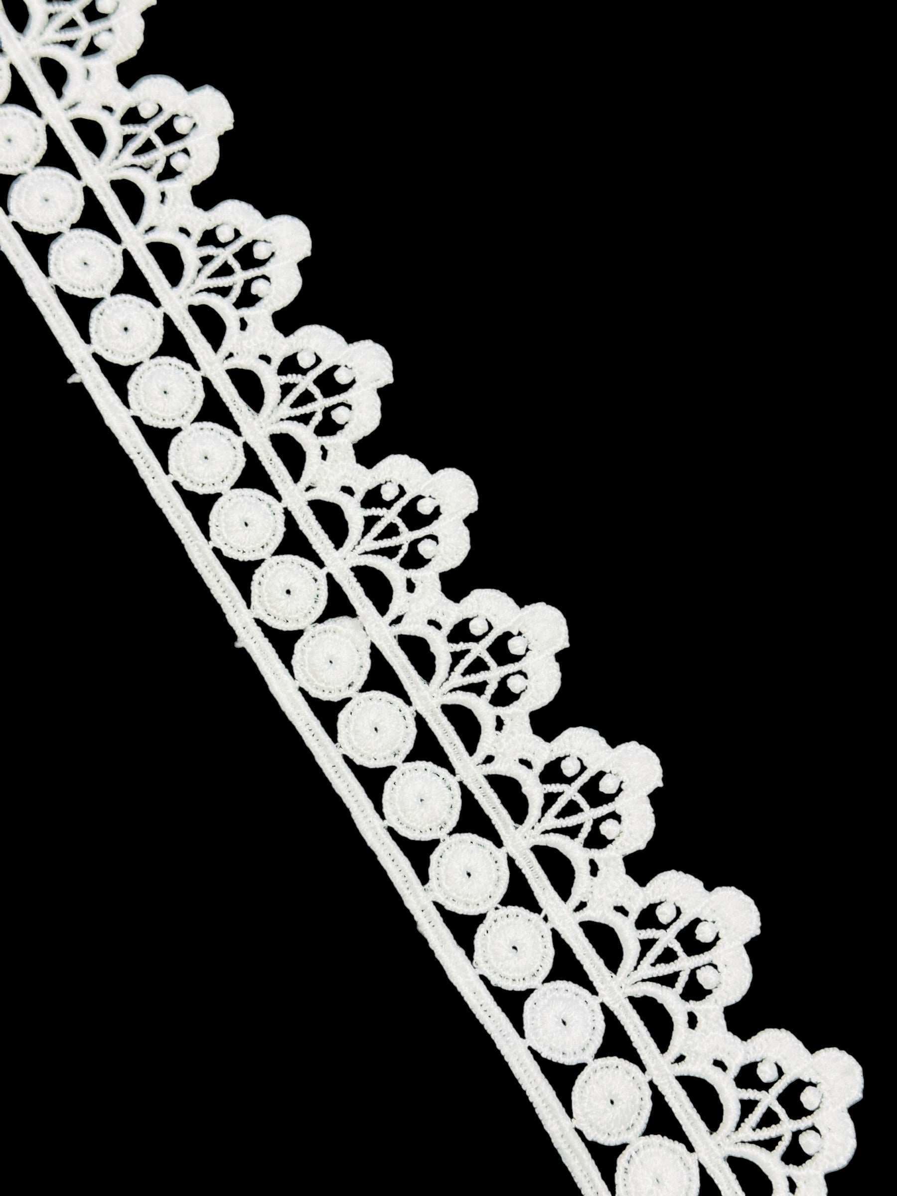 Milky Lace / Dupatta Size - ( L336 )