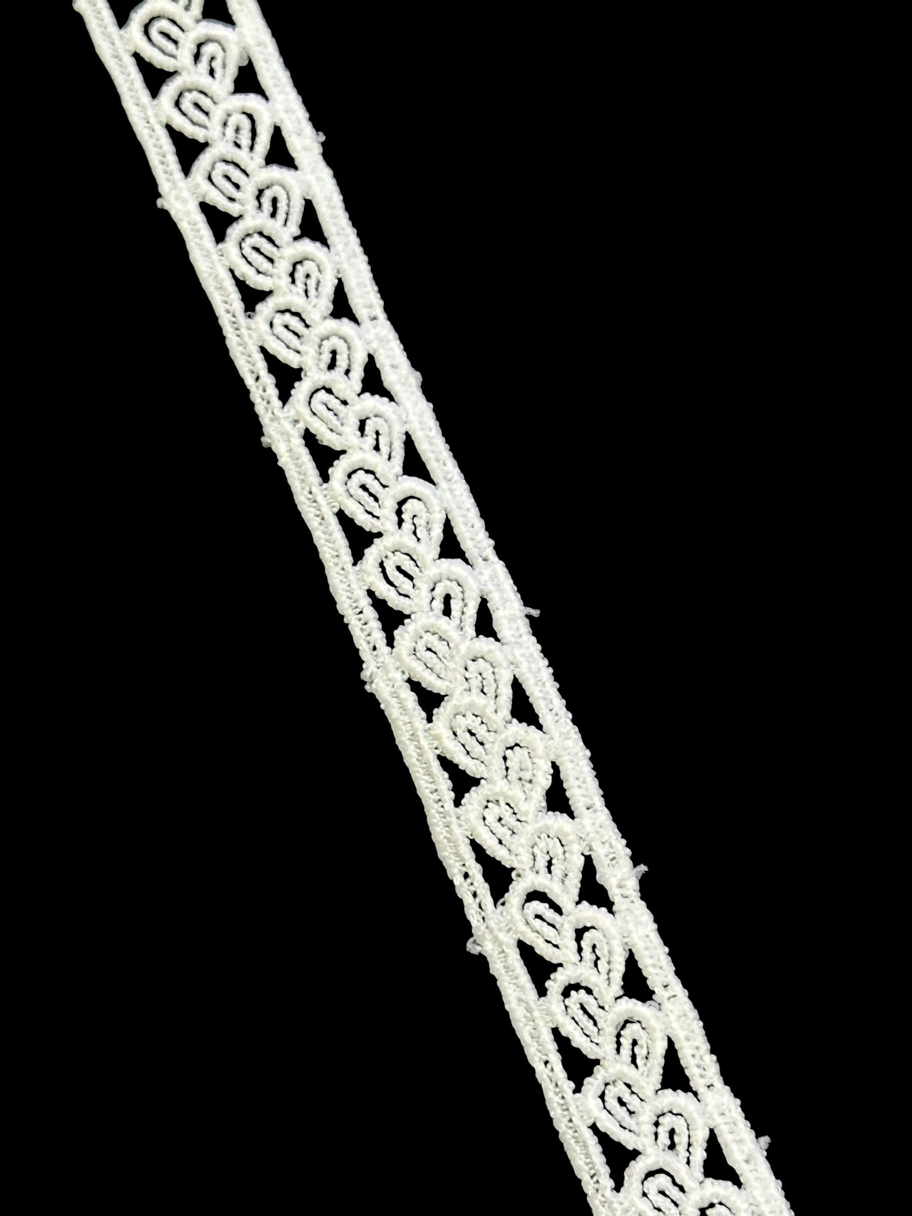 🌿 Milky Border Lace Feeta / Filling –  ( L385 )