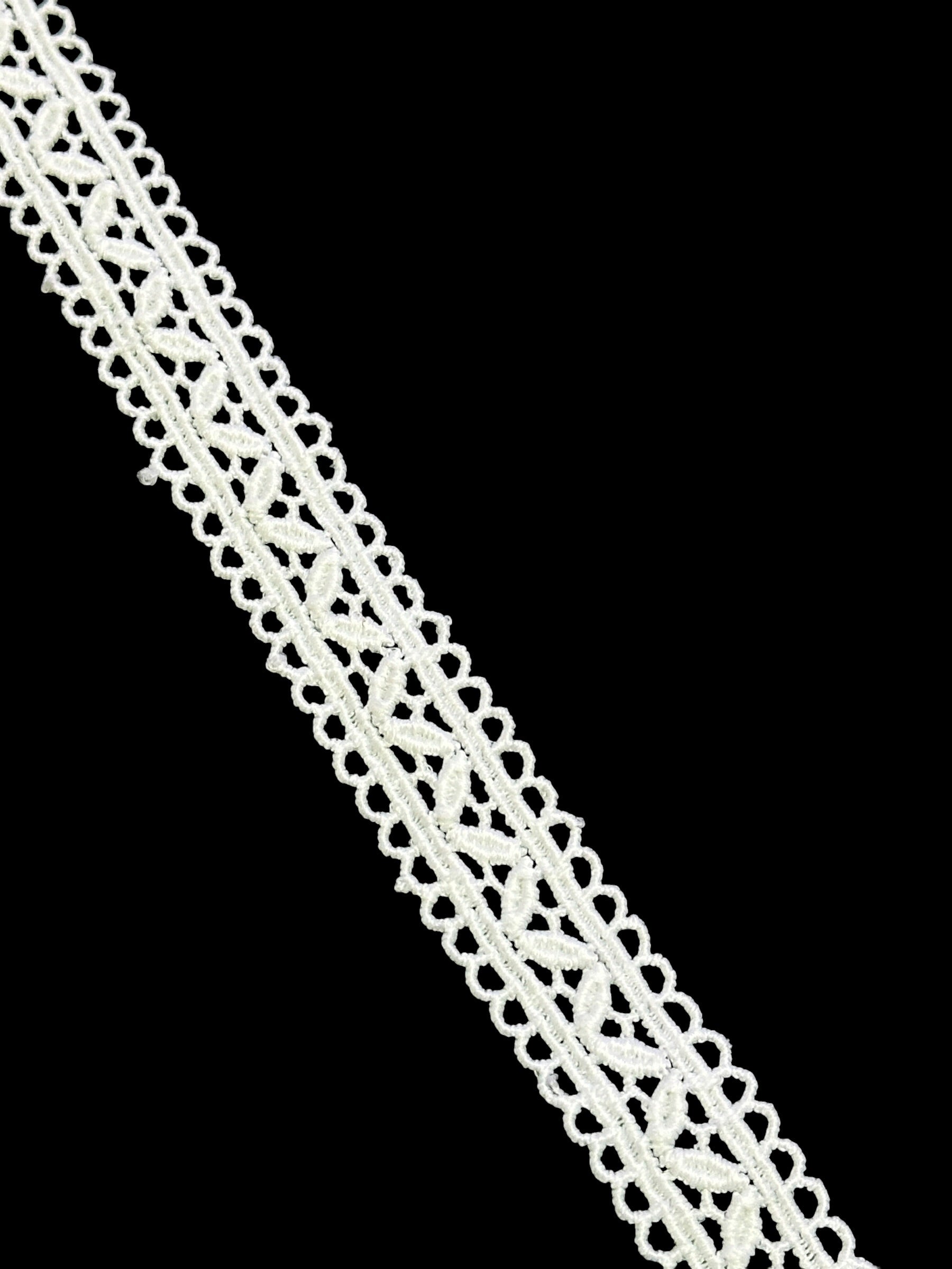 🌿 Milky Border Lace Feeta / Filling –  ( L378 )