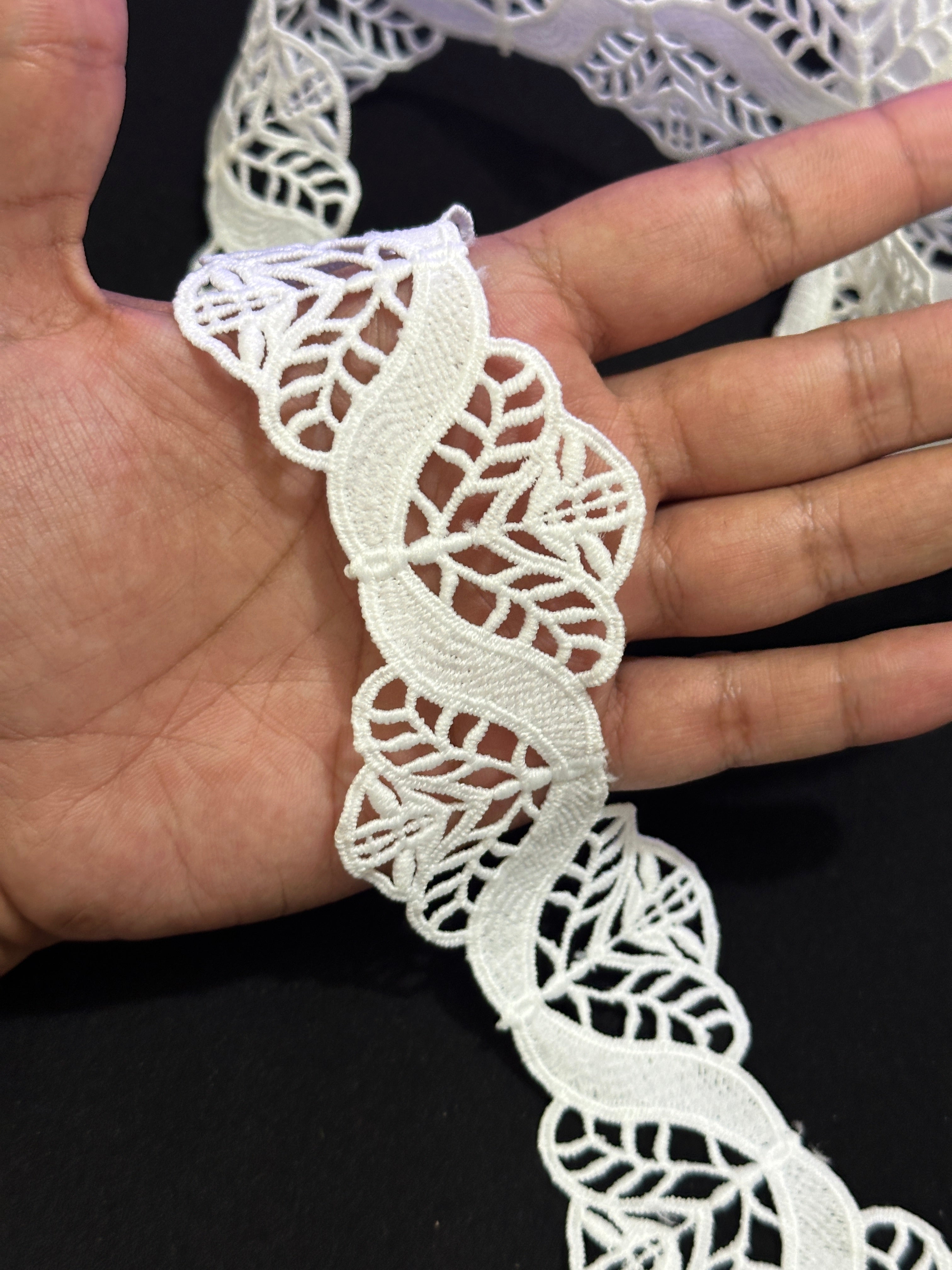 🌿 Designer 3D Milky Lace - ( L388 )
