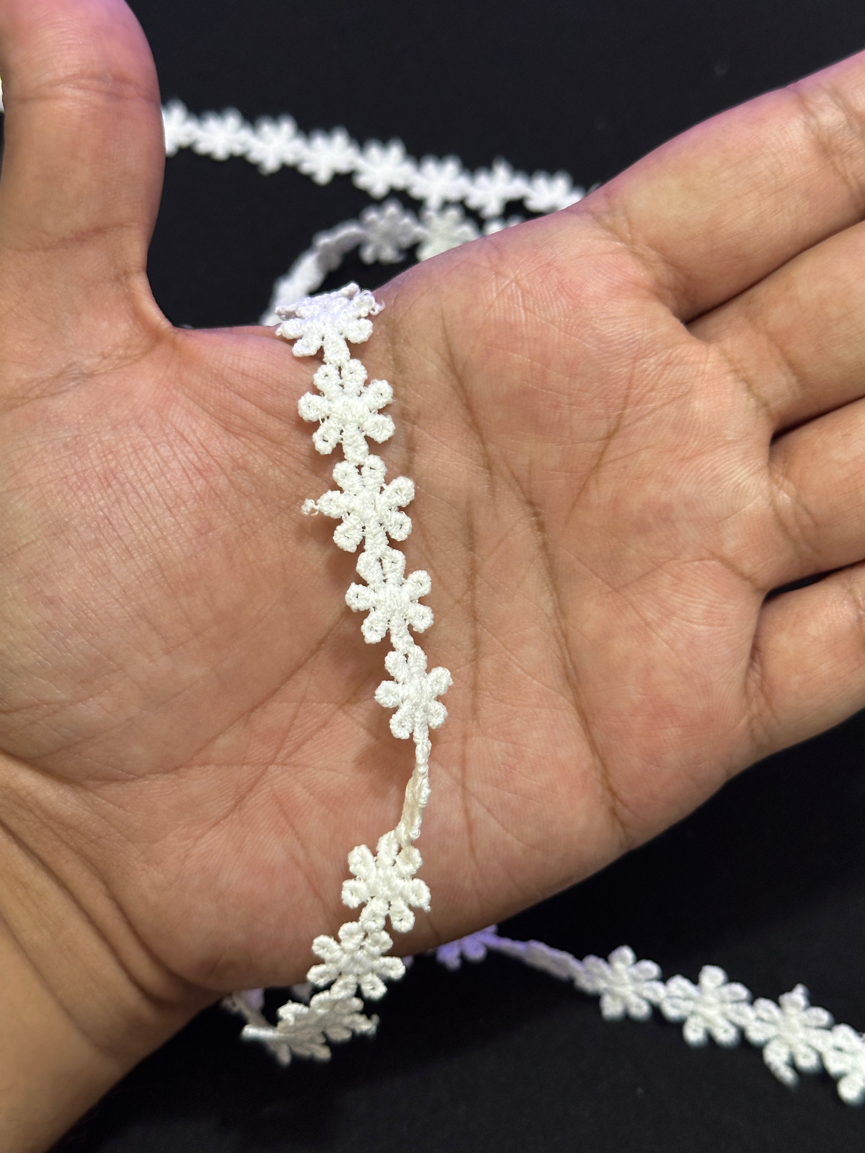 🌿 Designer 3D Milky Lace - ( L387 )