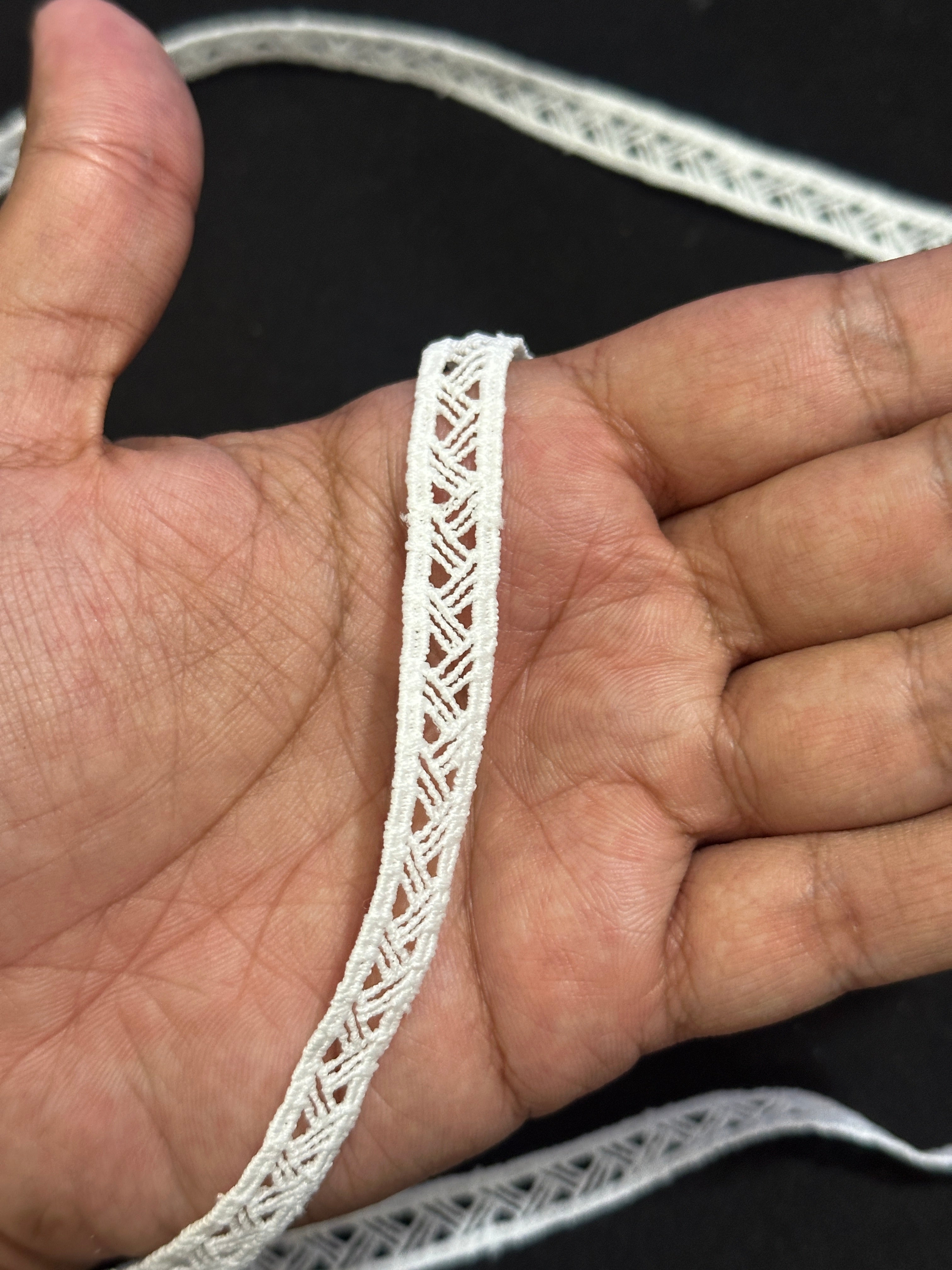 🌿 Milky Border Lace Feeta / Filling –  ( L423 )