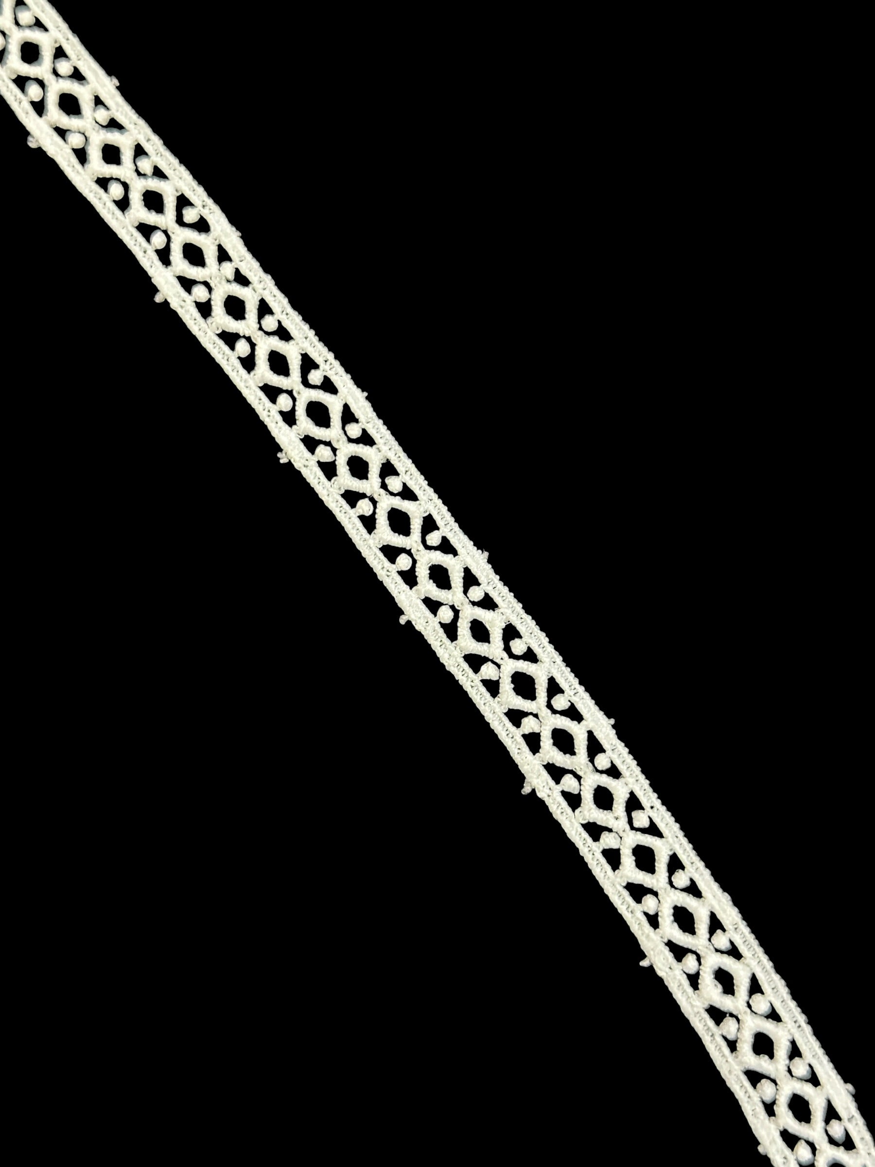 🌿 Milky Border Lace Feeta / Filling –  ( L421 )