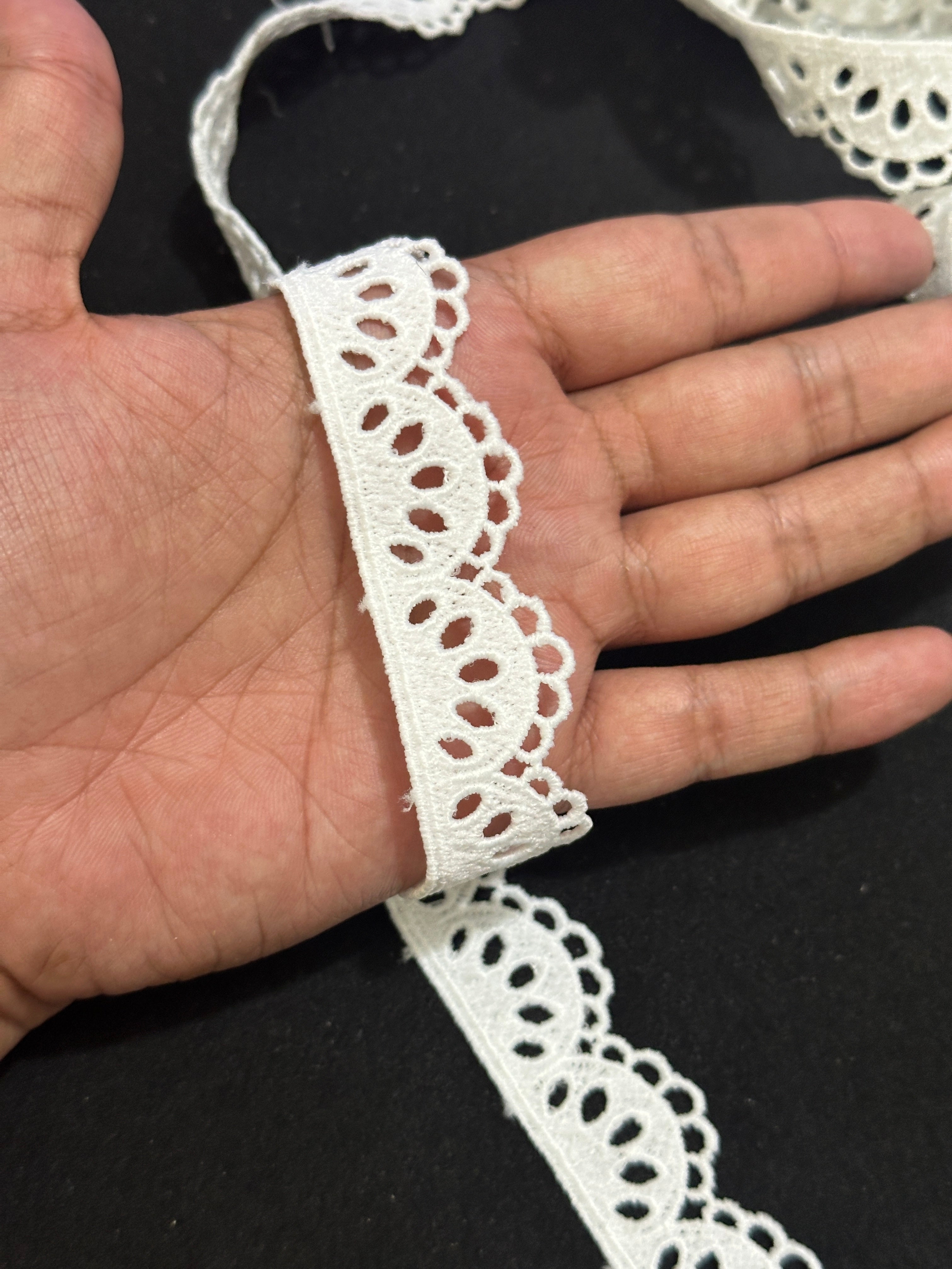 🌿Milky Lace / Dupatta Size - ( L430 )