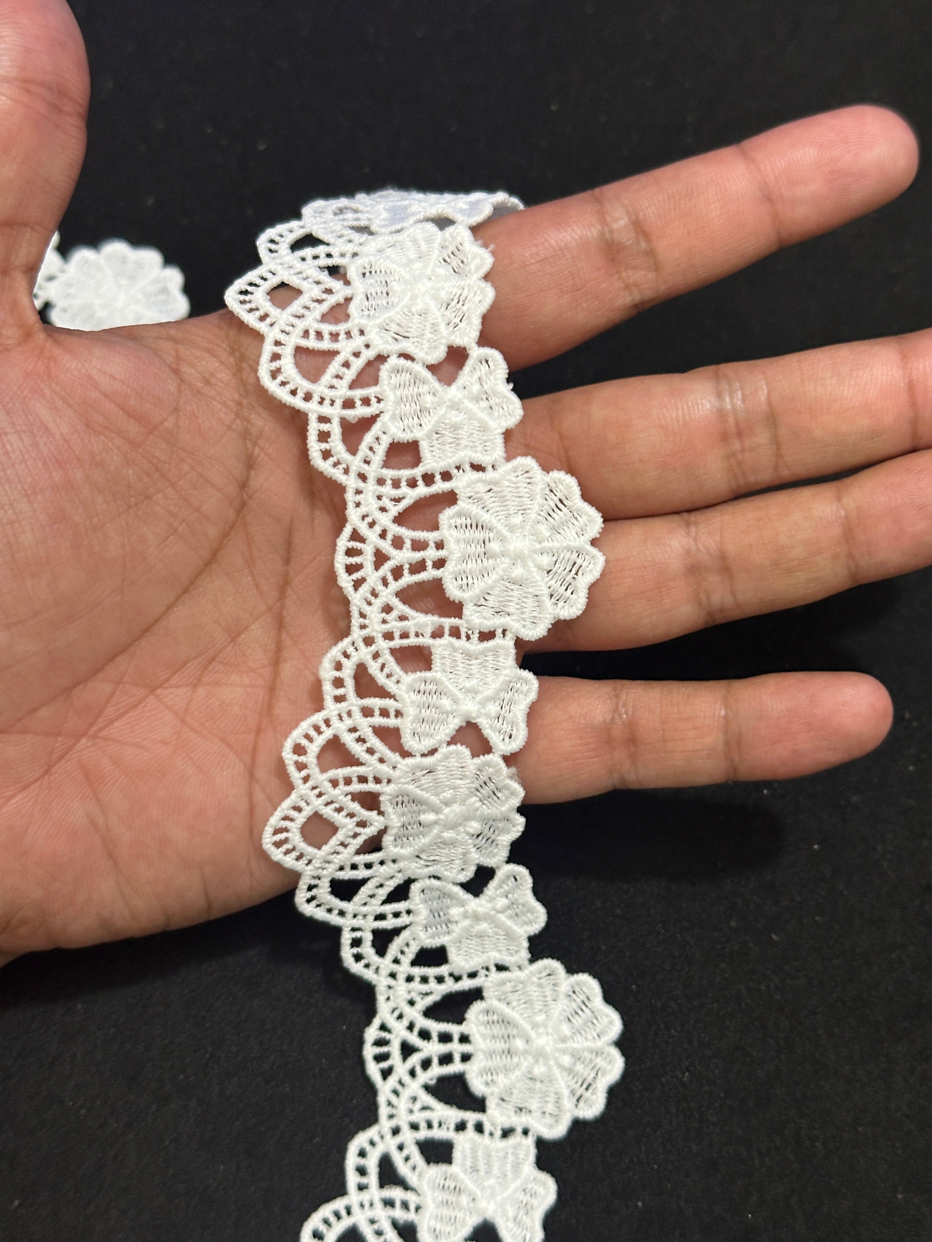 🌿 Designer 3D Milky Lace - ( L416 )