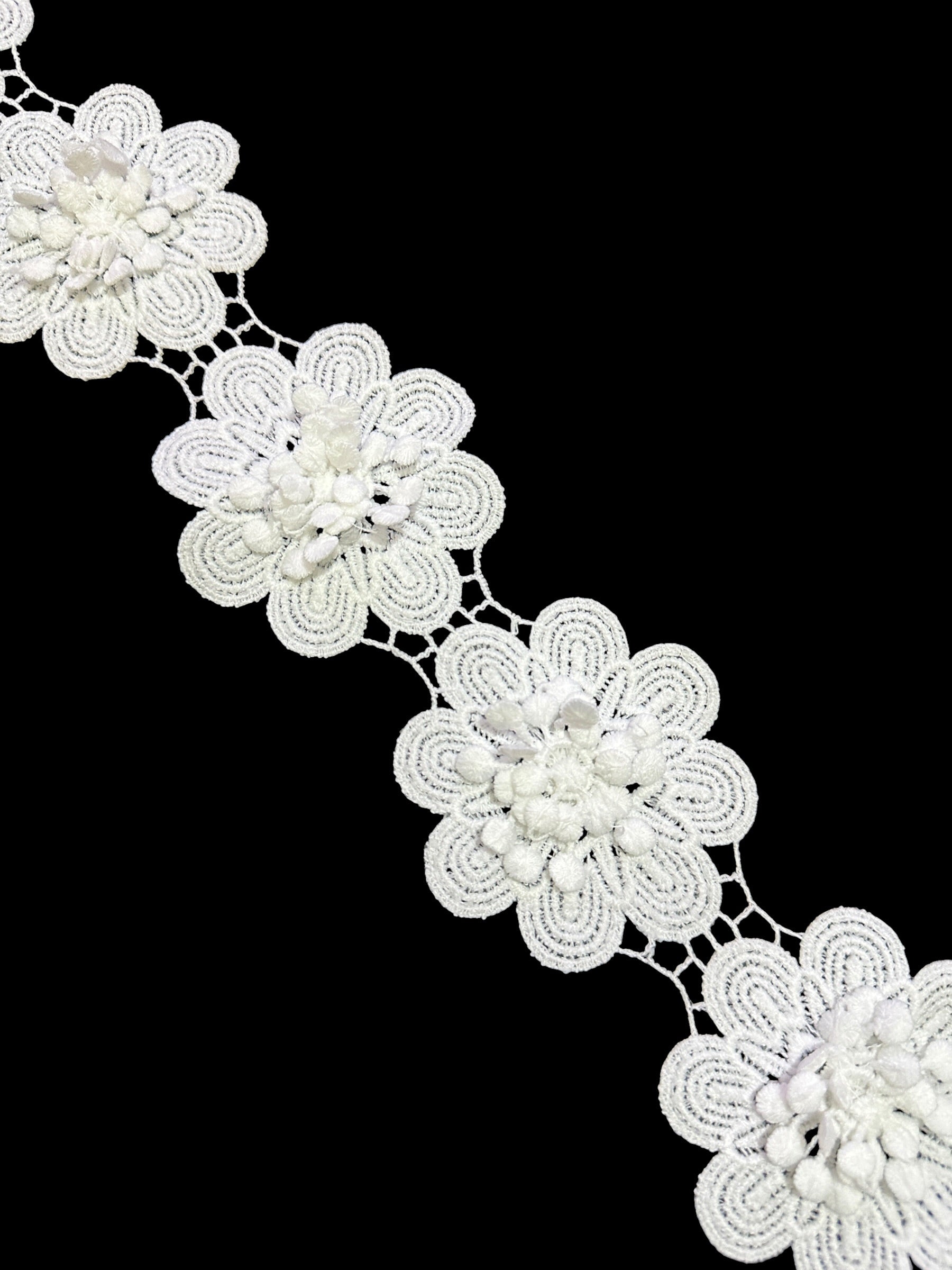 🌿 Designer 3D Milky Lace - ( L413 )