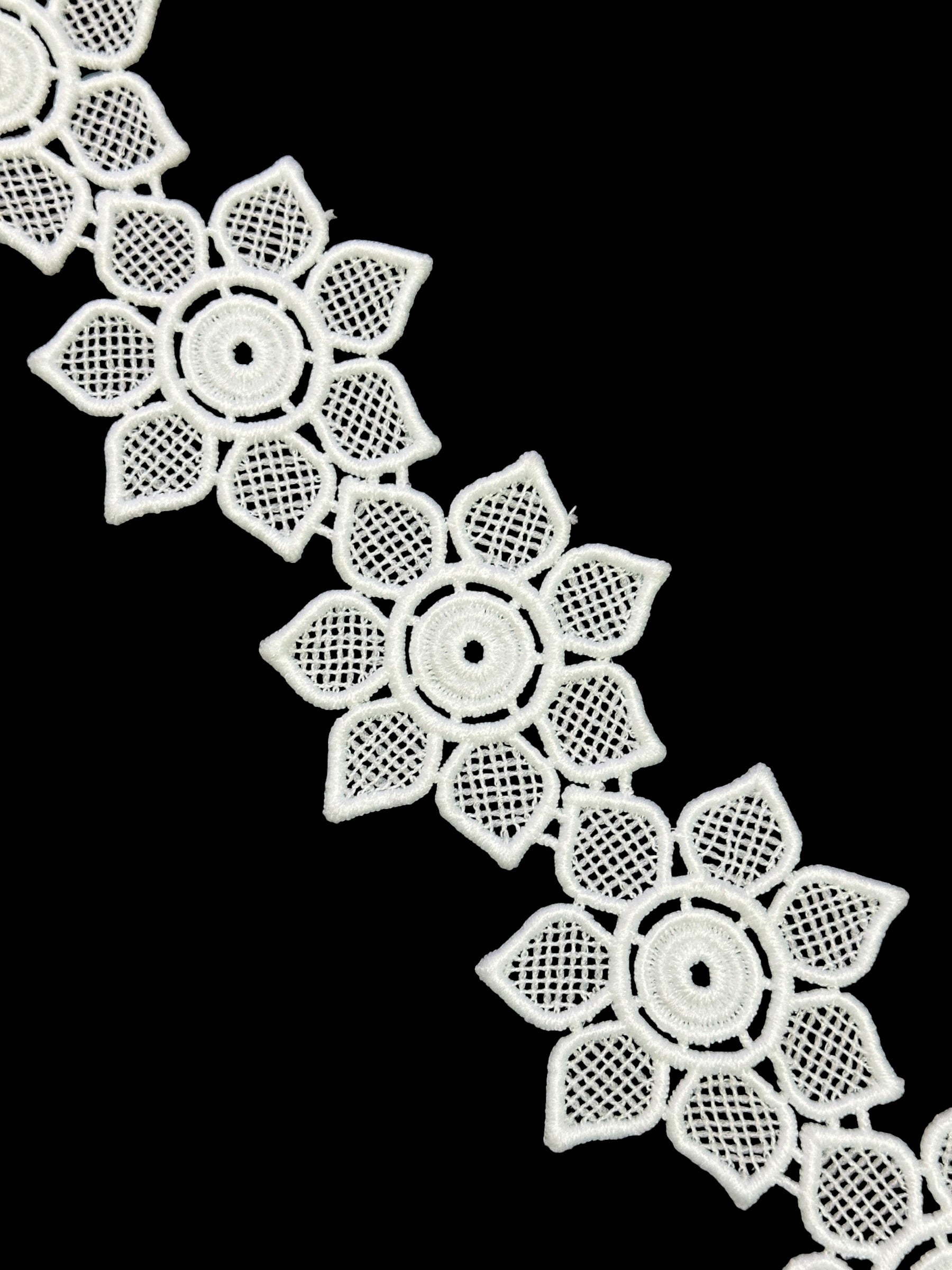 🌿 Designer 3D Milky Lace - ( L412 )