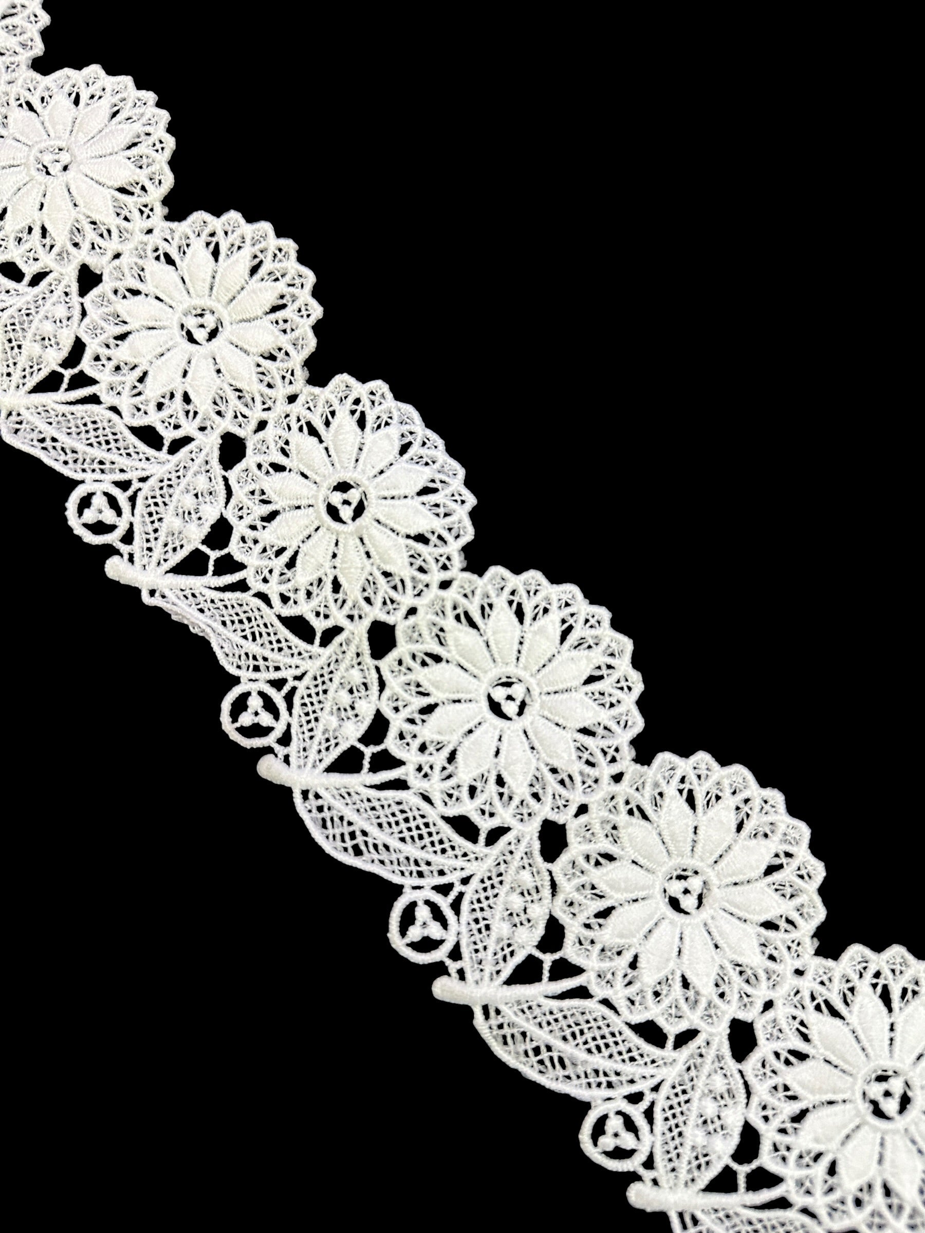 🌿 Designer 3D Milky Lace - ( L409 )