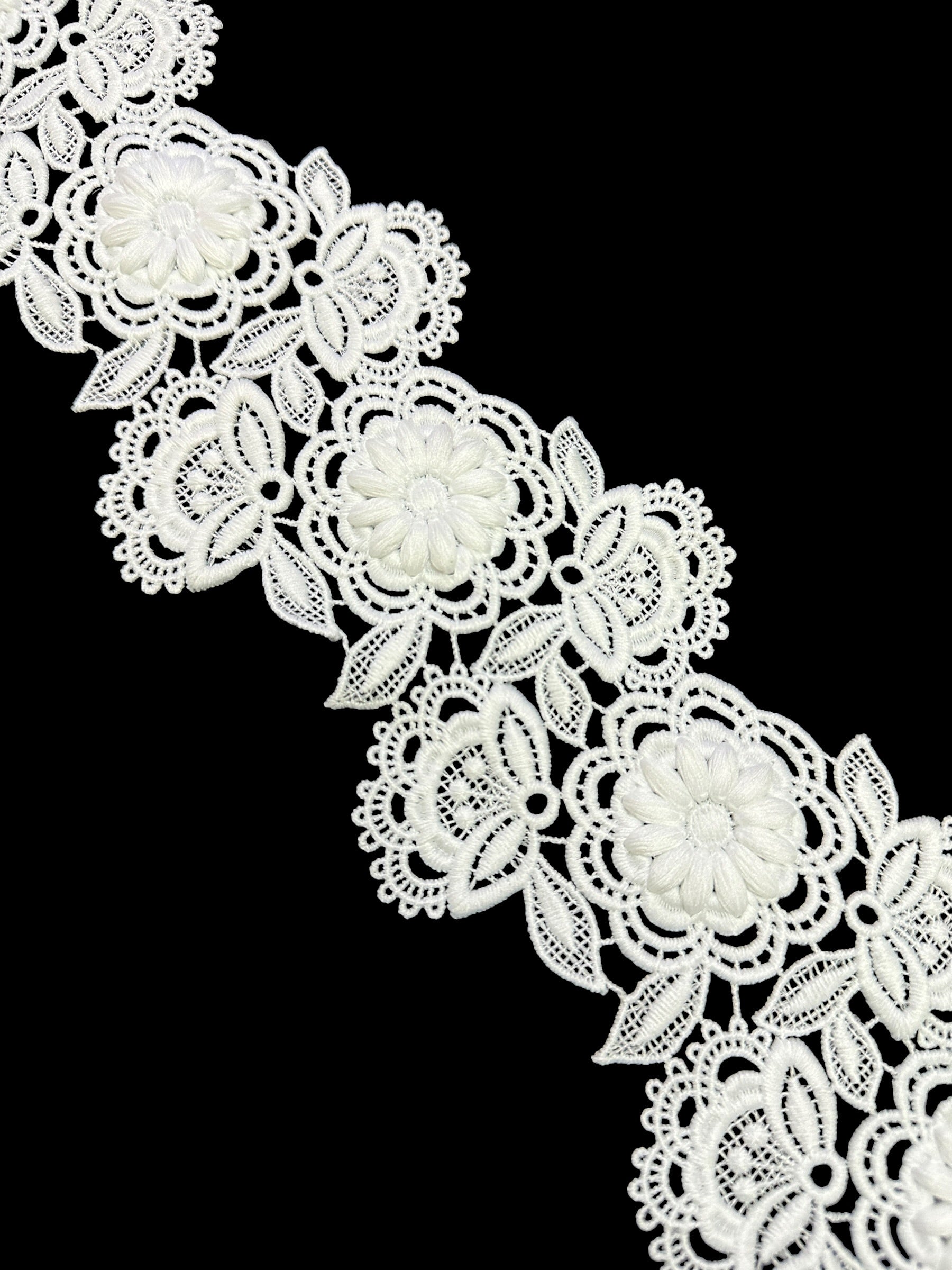🌿 Designer 3D Milky Lace - ( L407 )