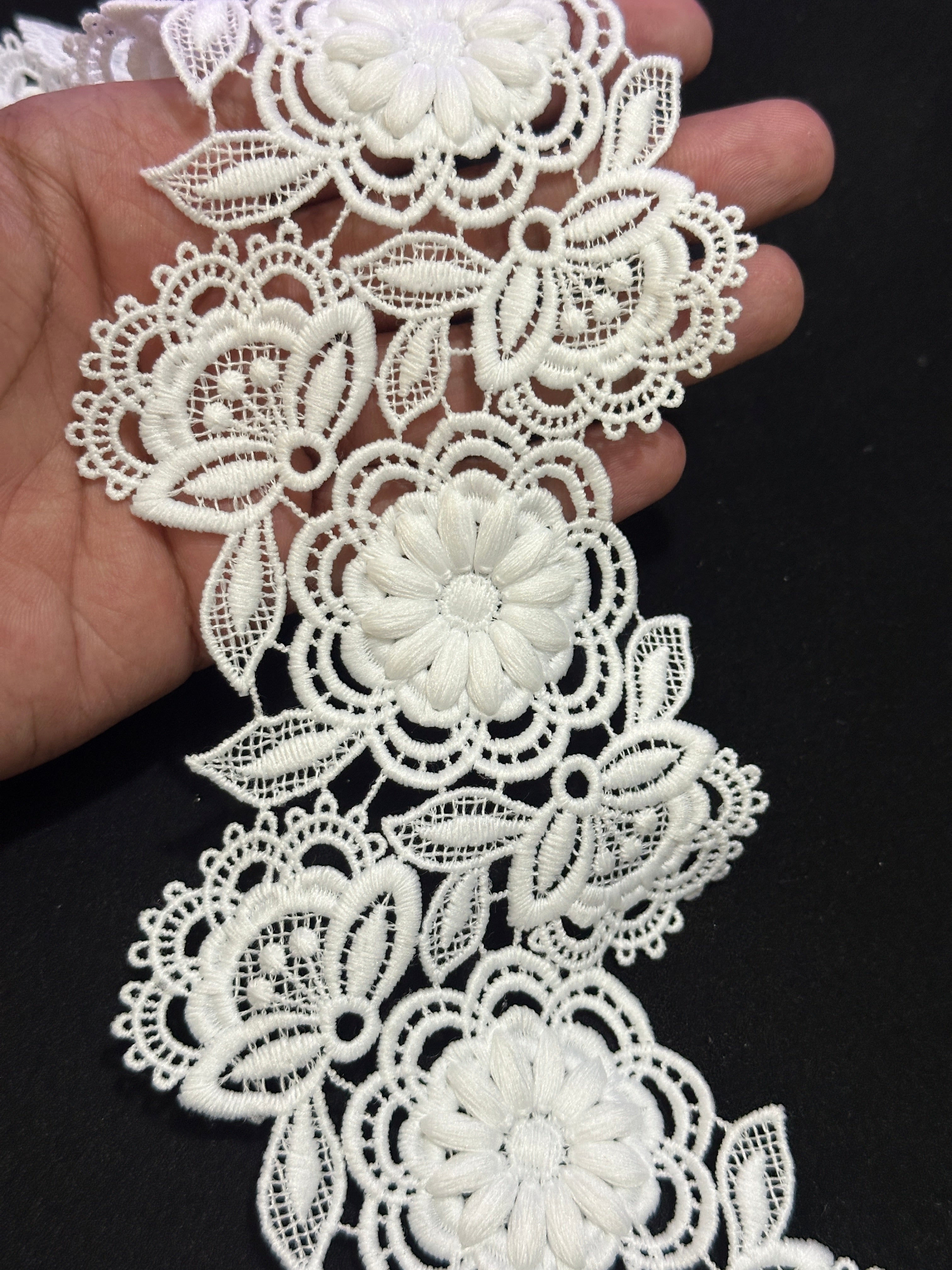🌿 Designer 3D Milky Lace - ( L407 )
