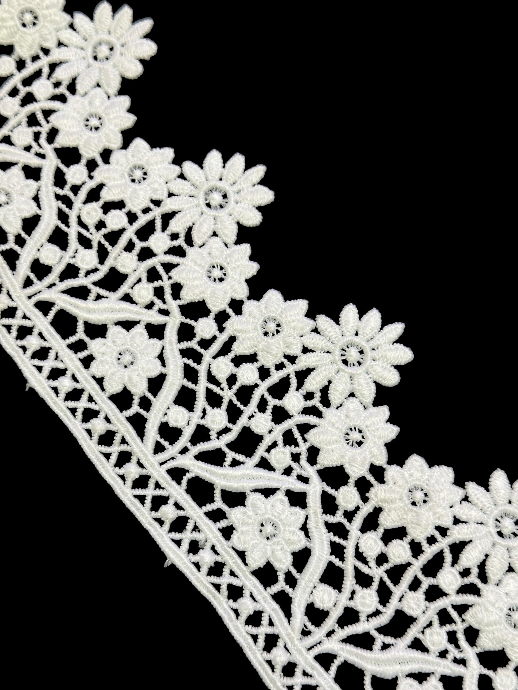 🌿 Designer 3D Milky Lace - ( L408 )