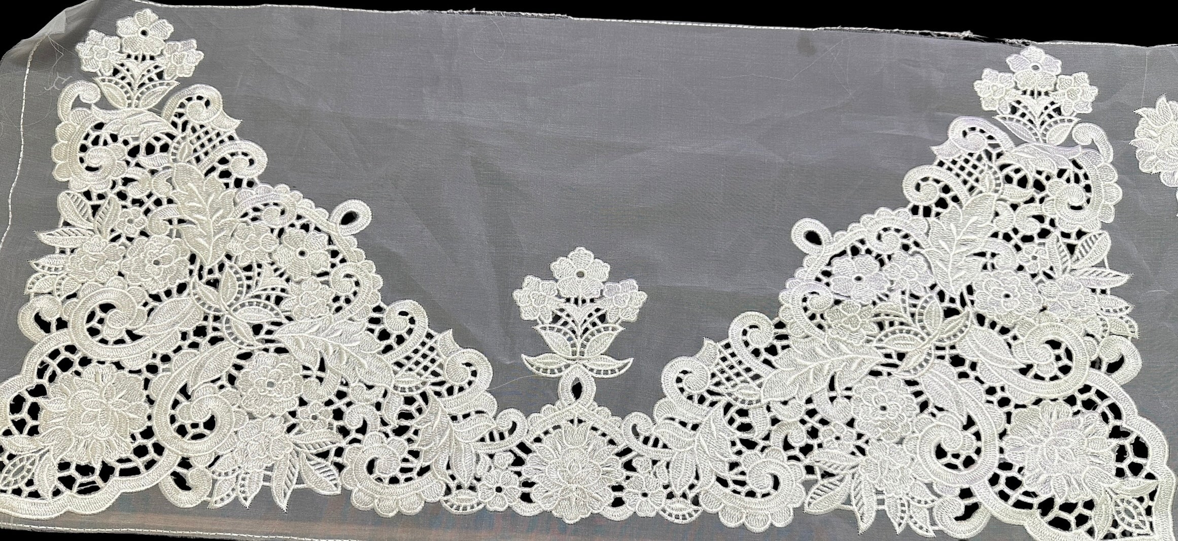🎀 3D Designer Neckline & Daman Patch  - ( N002 )