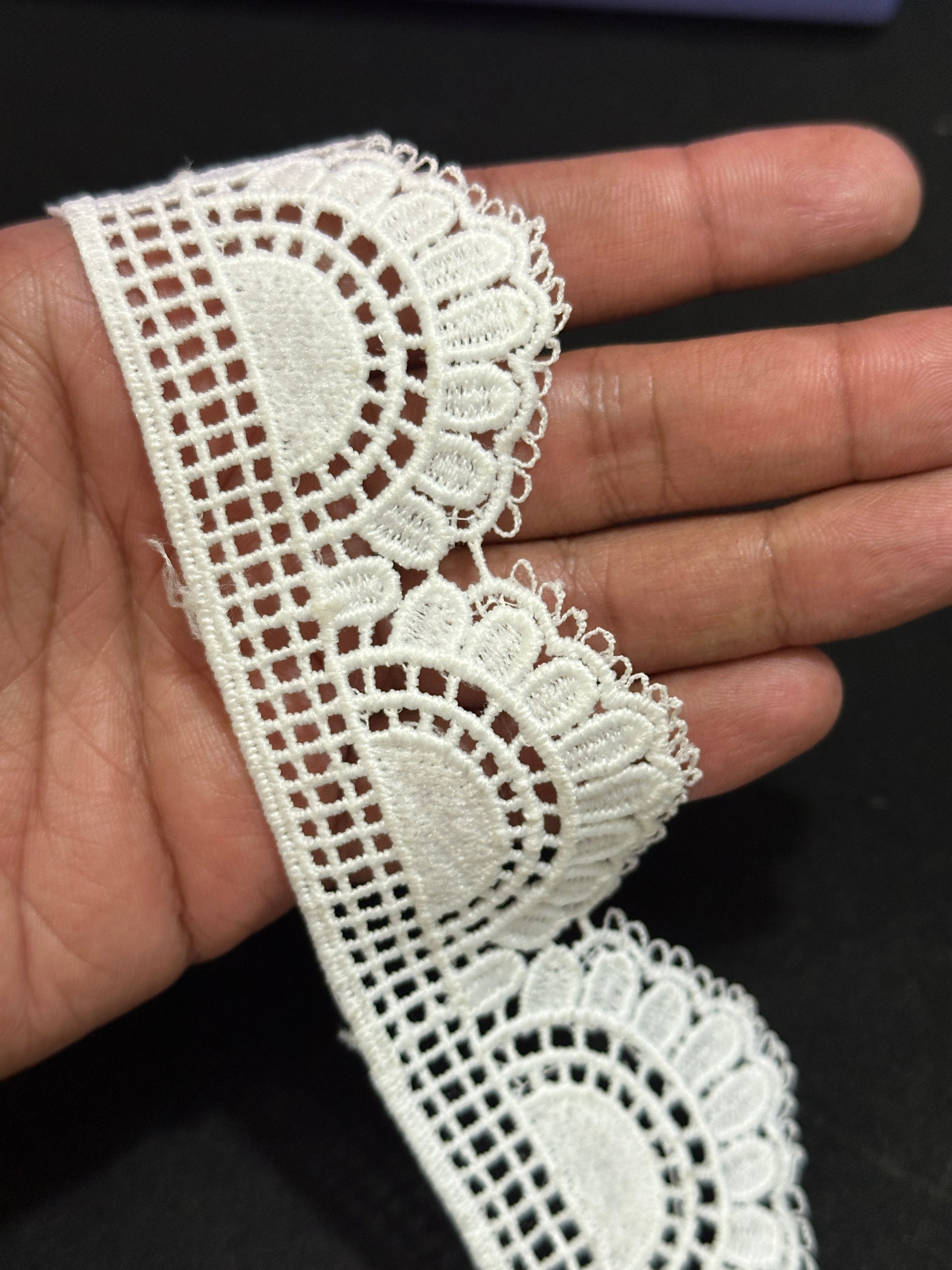 🌿 Designer 3D Milky Lace - ( L438 )