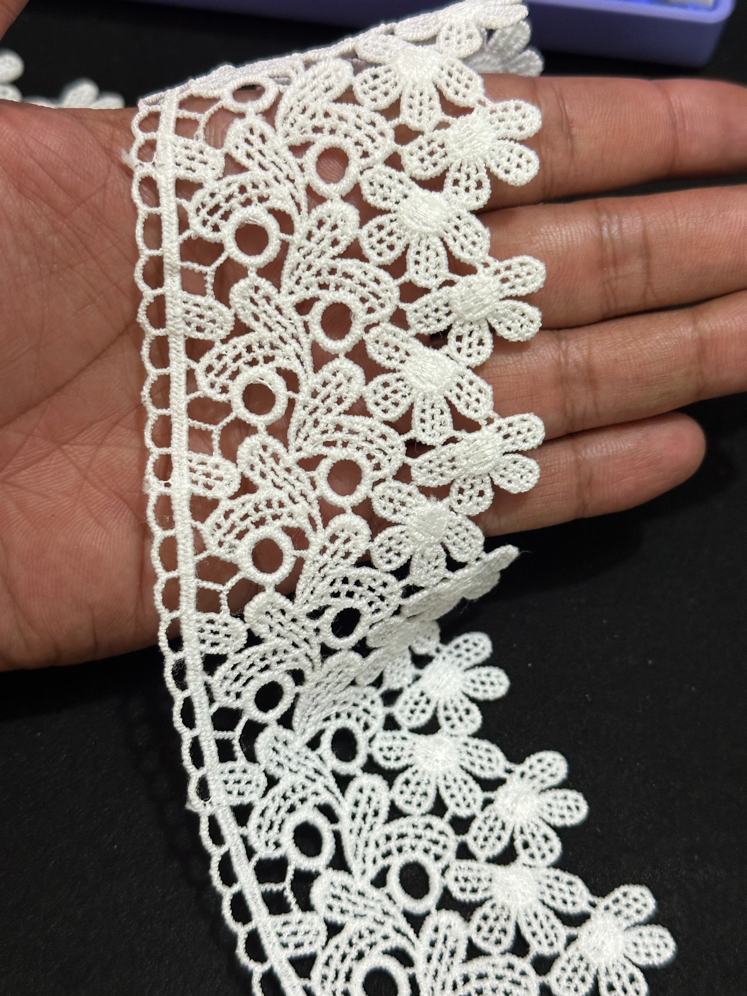 🌿 Designer 3D Milky Lace - ( L440 )