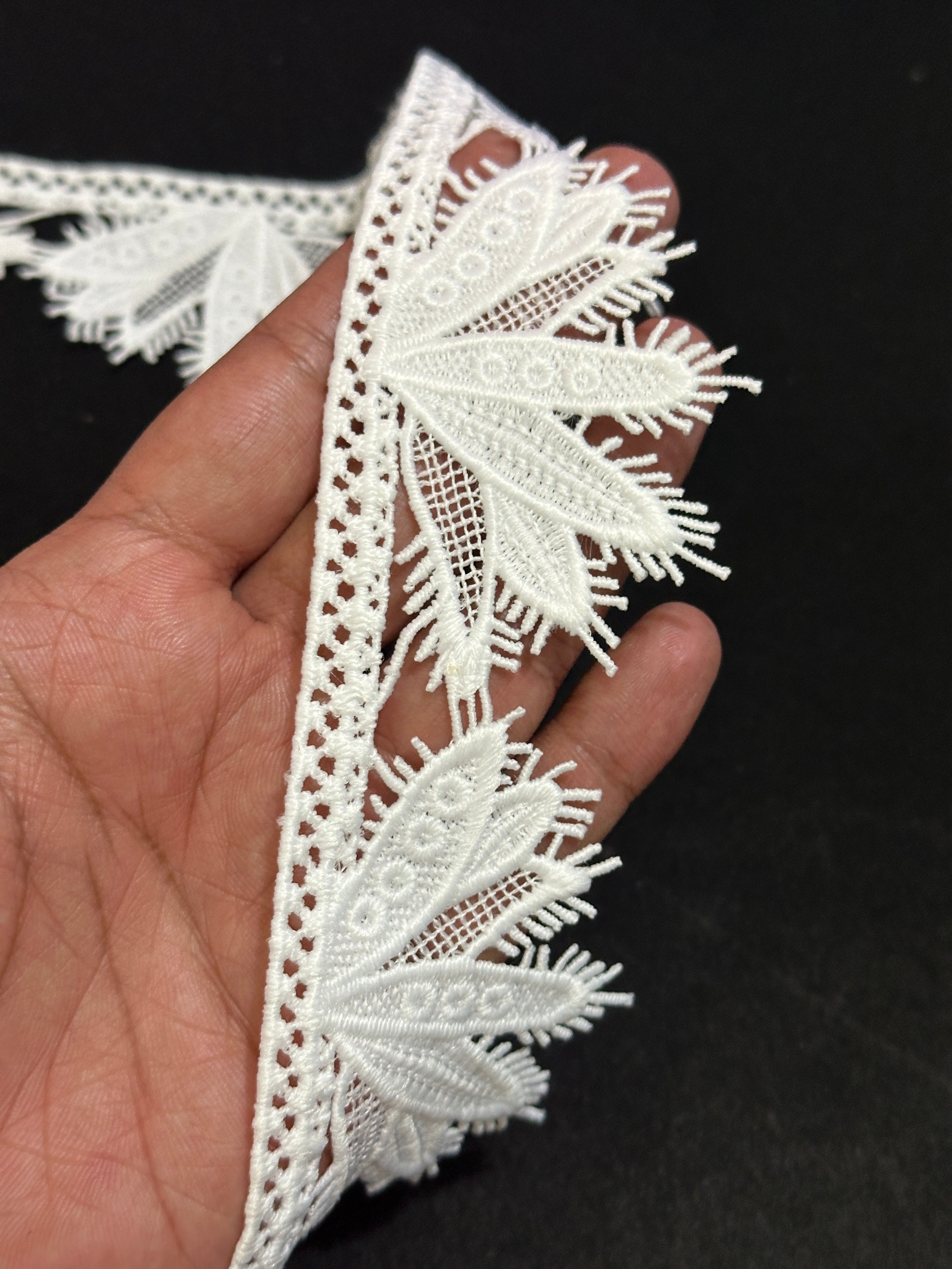 🌿 Designer 3D Milky Lace - ( L444 )