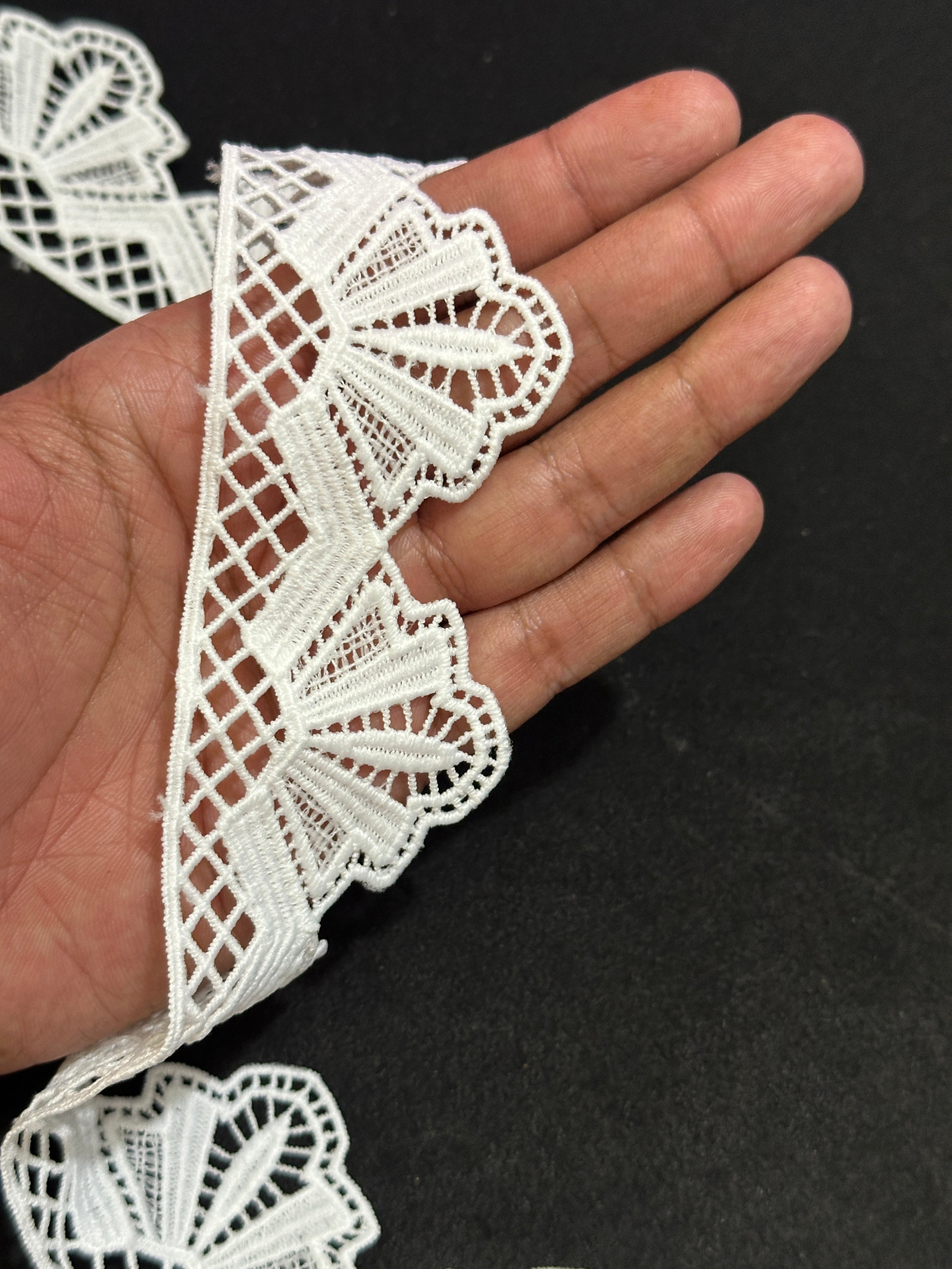 🌿 Designer 3D Milky Lace - ( L445 )