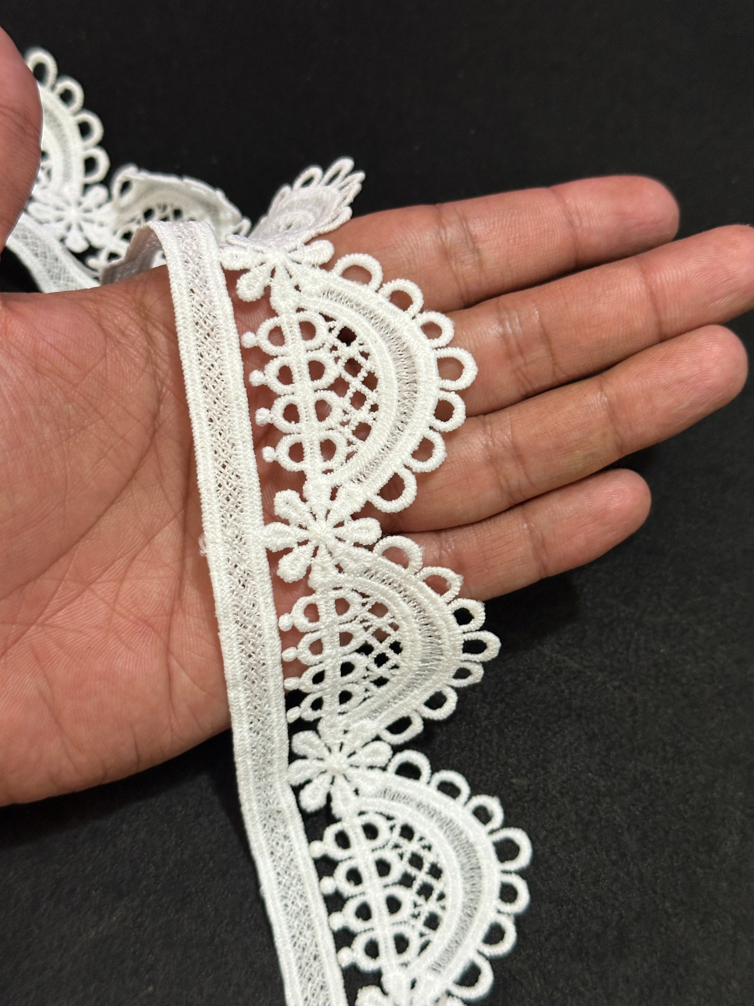 🌿 Designer 3D Milky Lace - ( L447 )